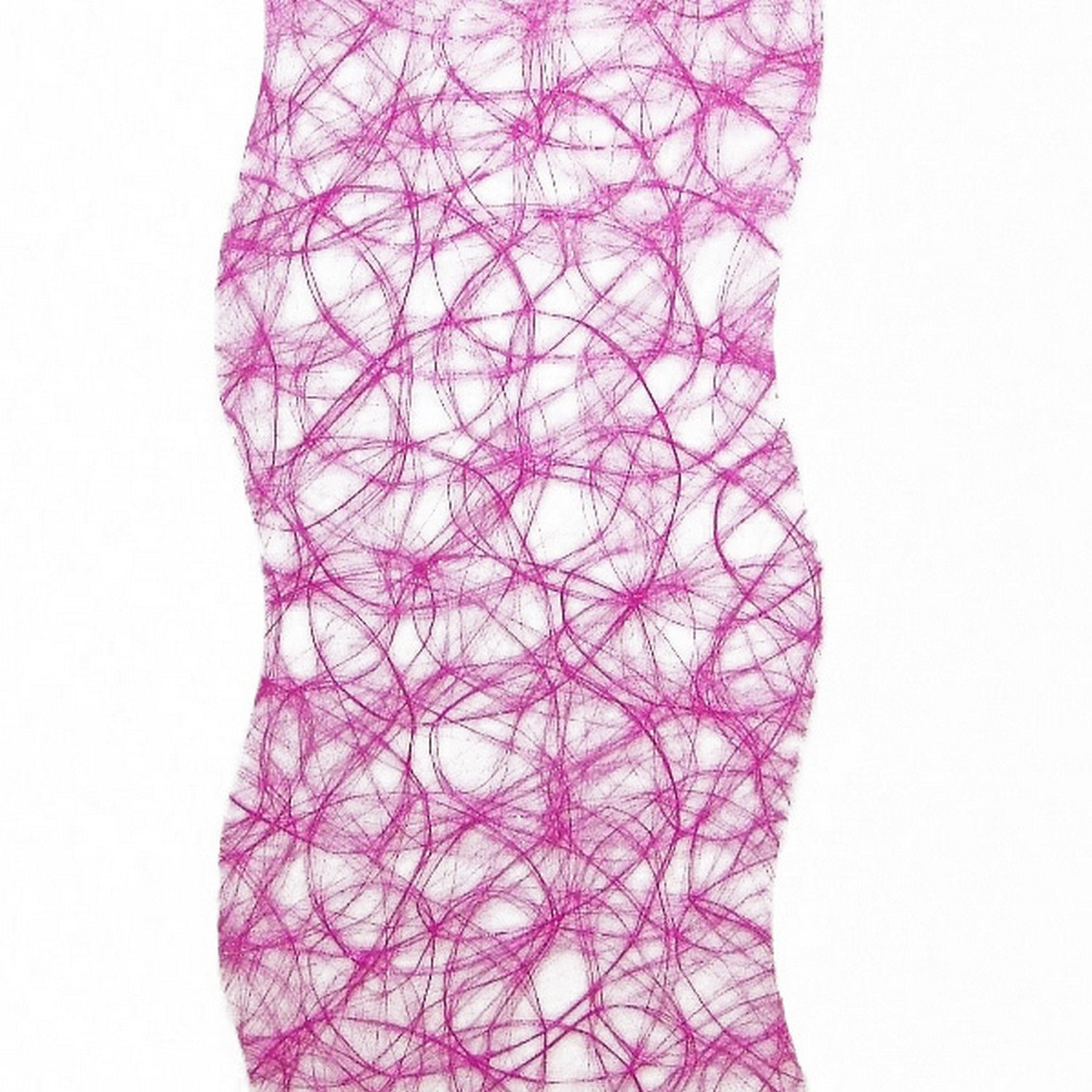 Deko AS Tischläufer Sizoweb Tischband Wellenschnitt pink ca. 25 cm Rolle 25 Meter 64W 019 (1-tlg, 1 Rolle Tischläufer), Strapazierfähig