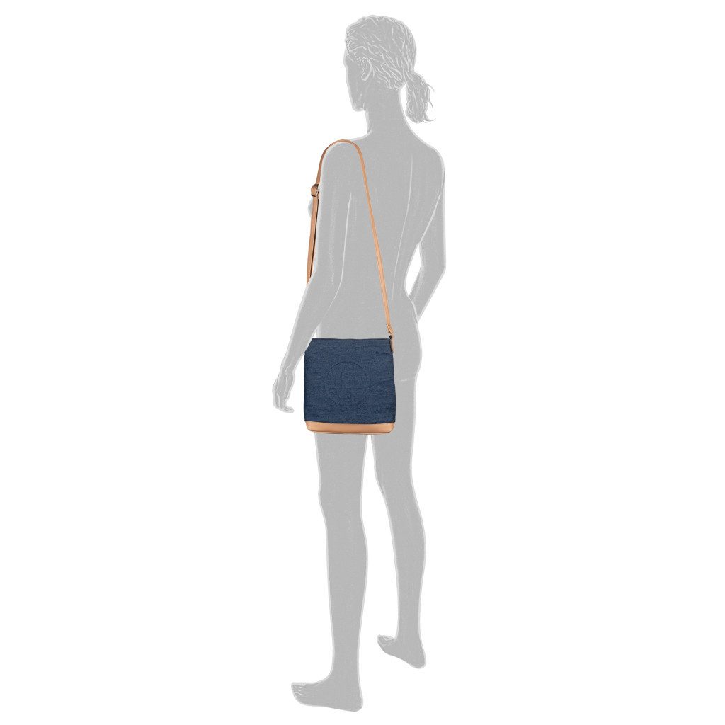 TOM TAILOR Umhängetasche Gilda, Damen Schultertasche in sommerlichem Streifen-Look