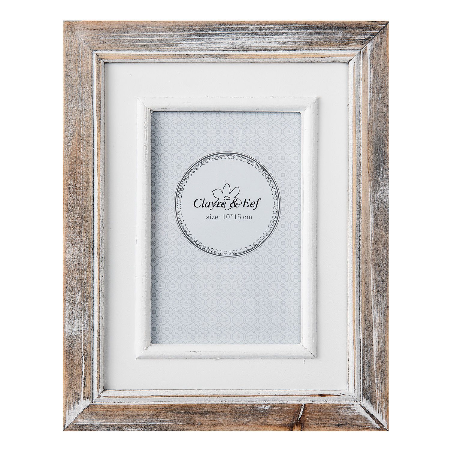 Clayre & Eef Fotohalter Fotorahmen 19*2*24 cm / 10*15 cm