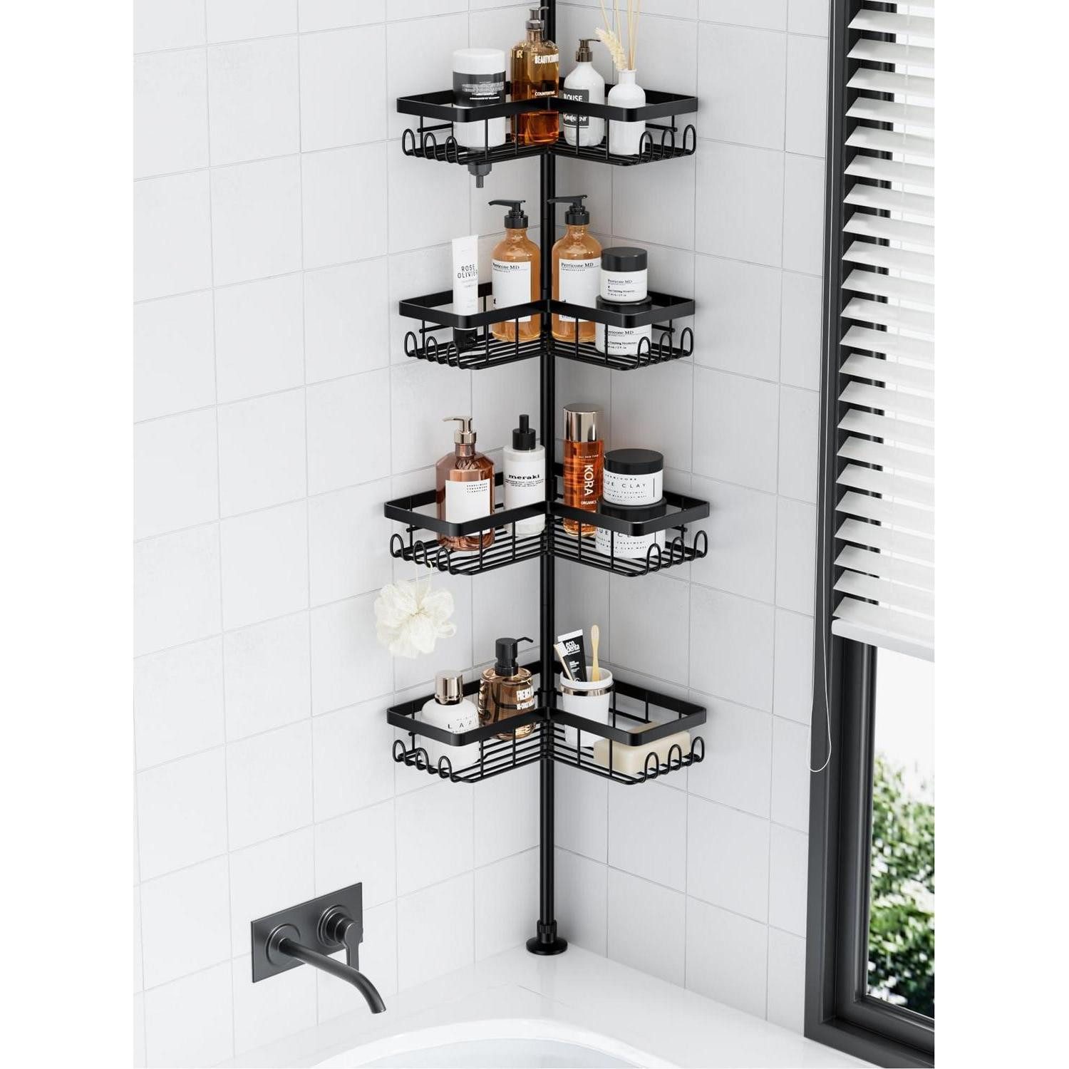 LuxusKollektion Teleskopregal Teleskop Duschregal Ohne Bohren, 1-tlg.