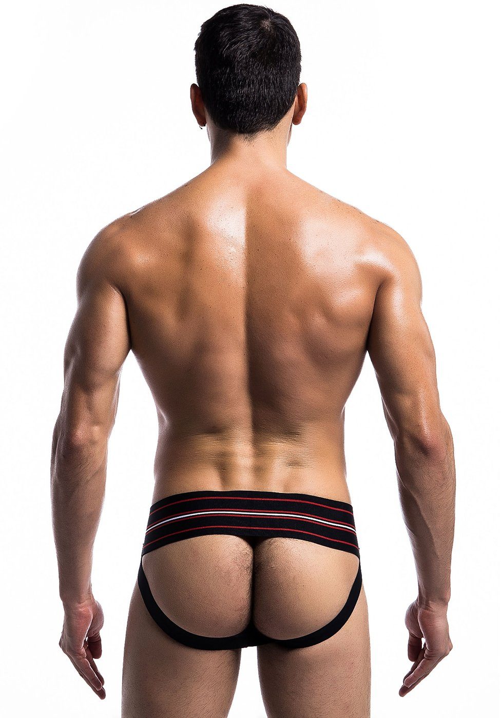 MOB Eroticwear Slip Classic Jock-Strap pofrei - schwarz (1-St) hinten offen
