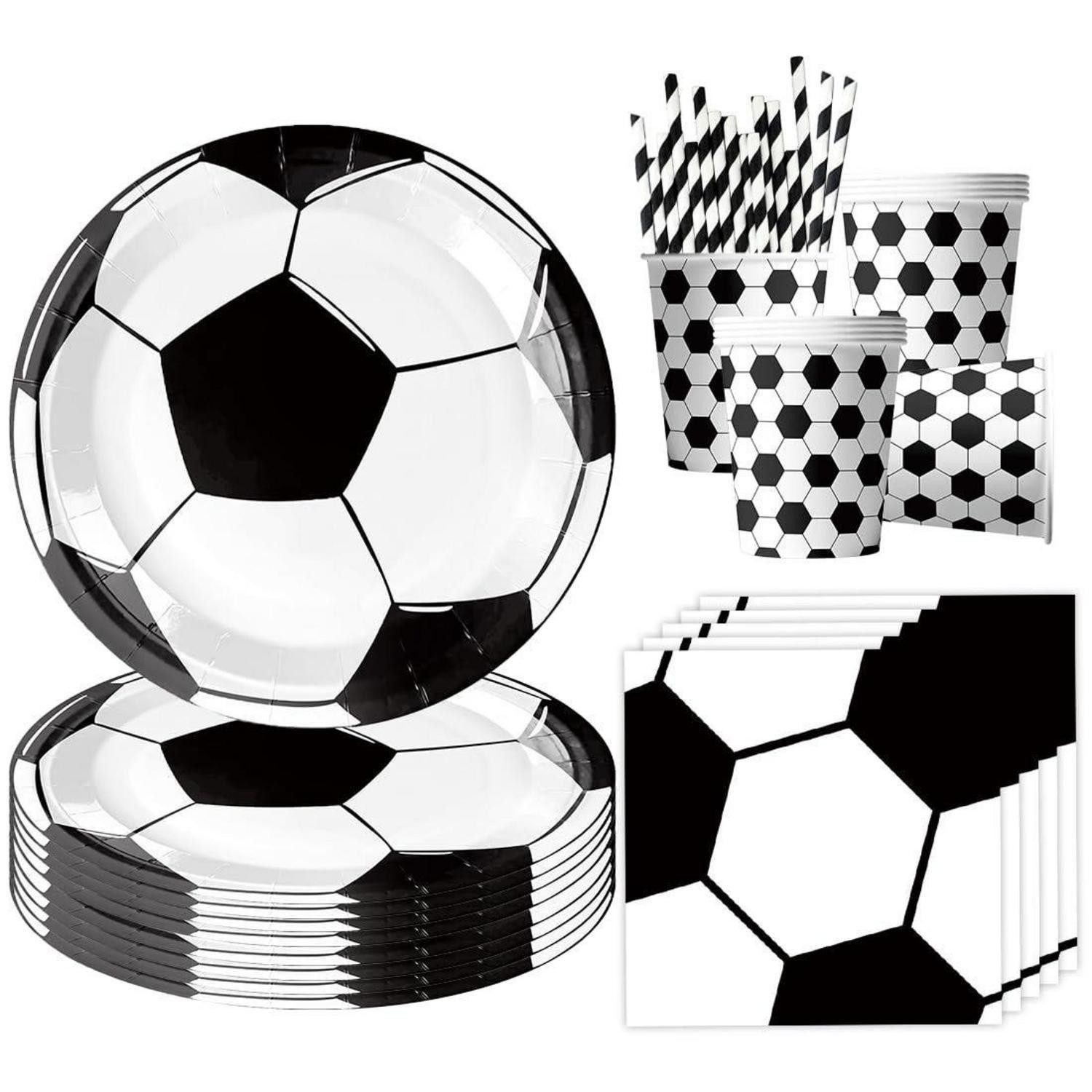 LuxusKollektion Comicfigur Fußball Partygeschirr Set für 16 Gäste (1 St)