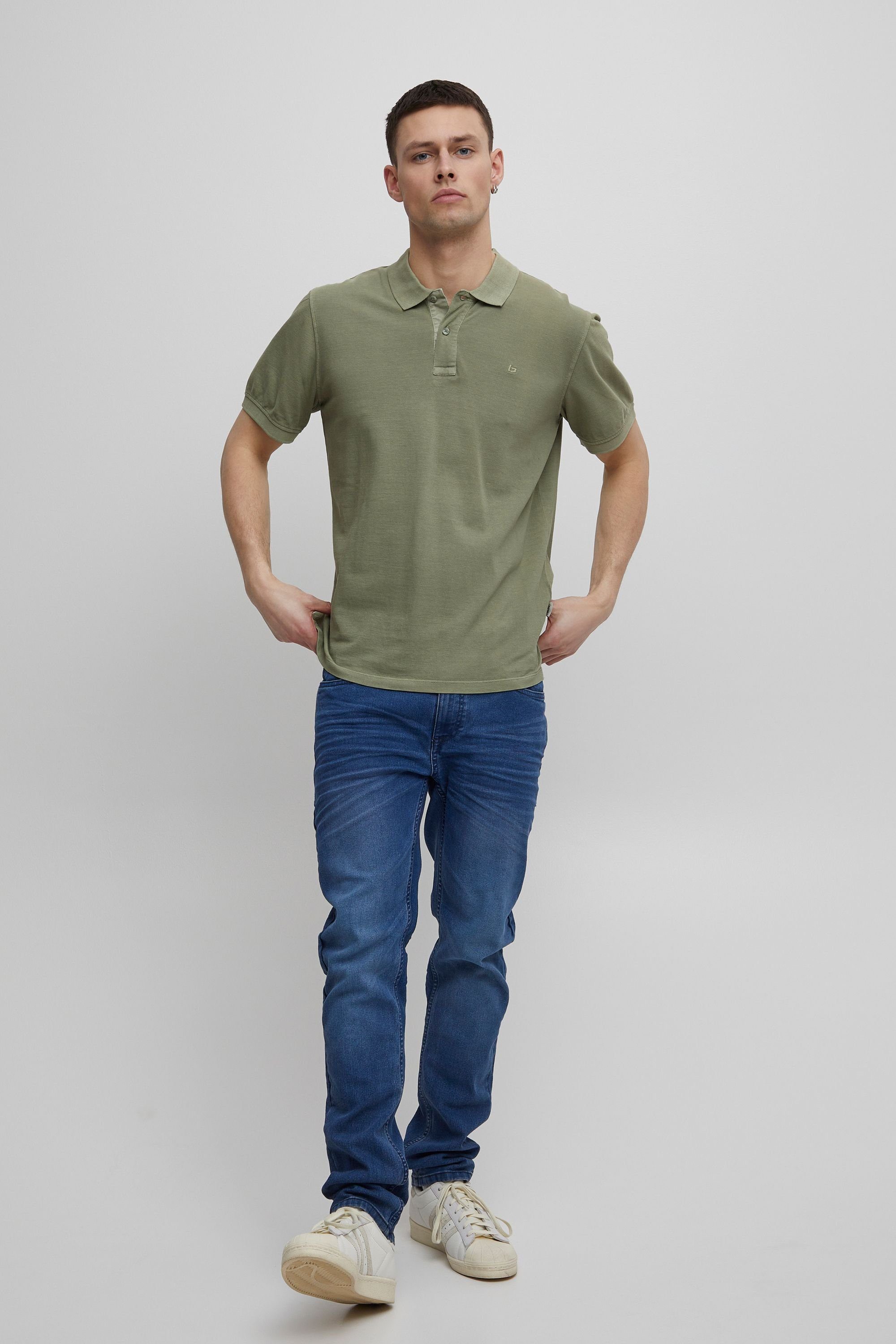 - Blend BLEND polo BHEdington 20715297 Green Oil Poloshirt