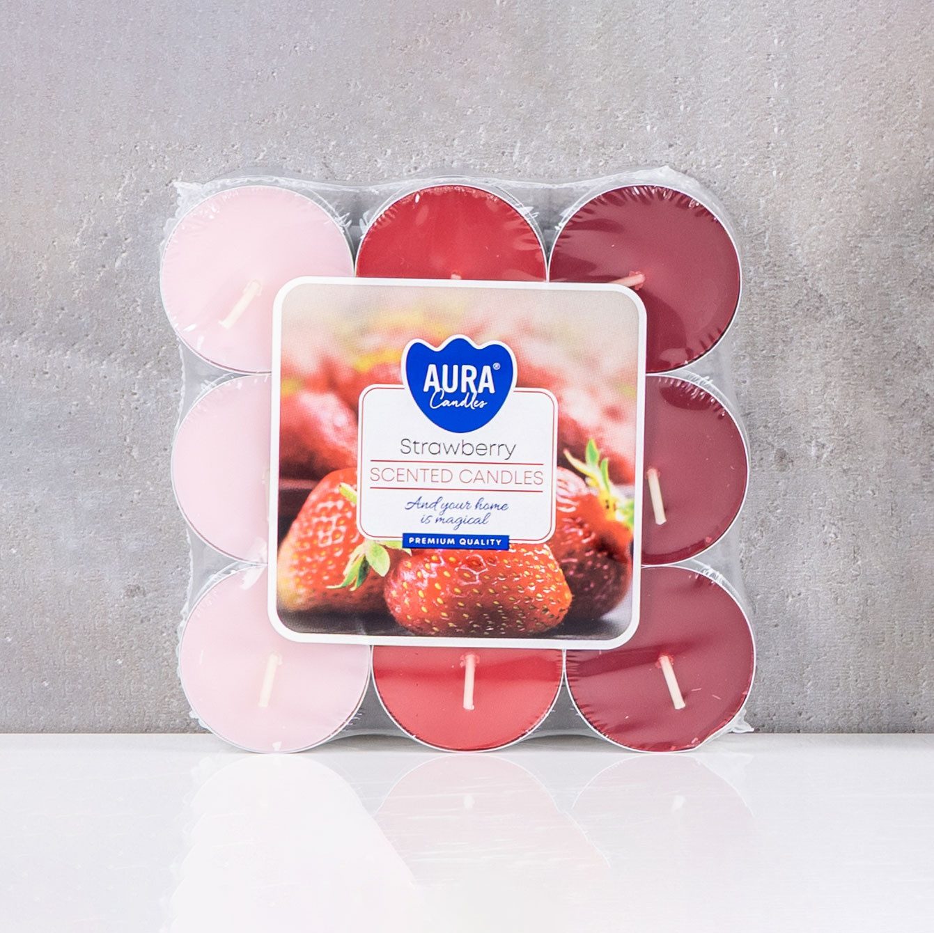 Levandeo® Duftkerze 36 Kerzen Duft Teelichter 2x18 Stück Erdbeere Waldfruch günstig online kaufen