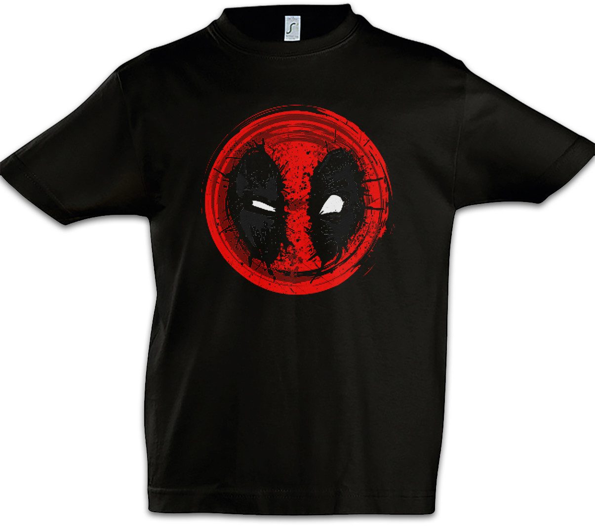 Print-Shirt Mutant Mask II Kinder T-Shirt Vigilante Skull Punisher Deadpool Logo