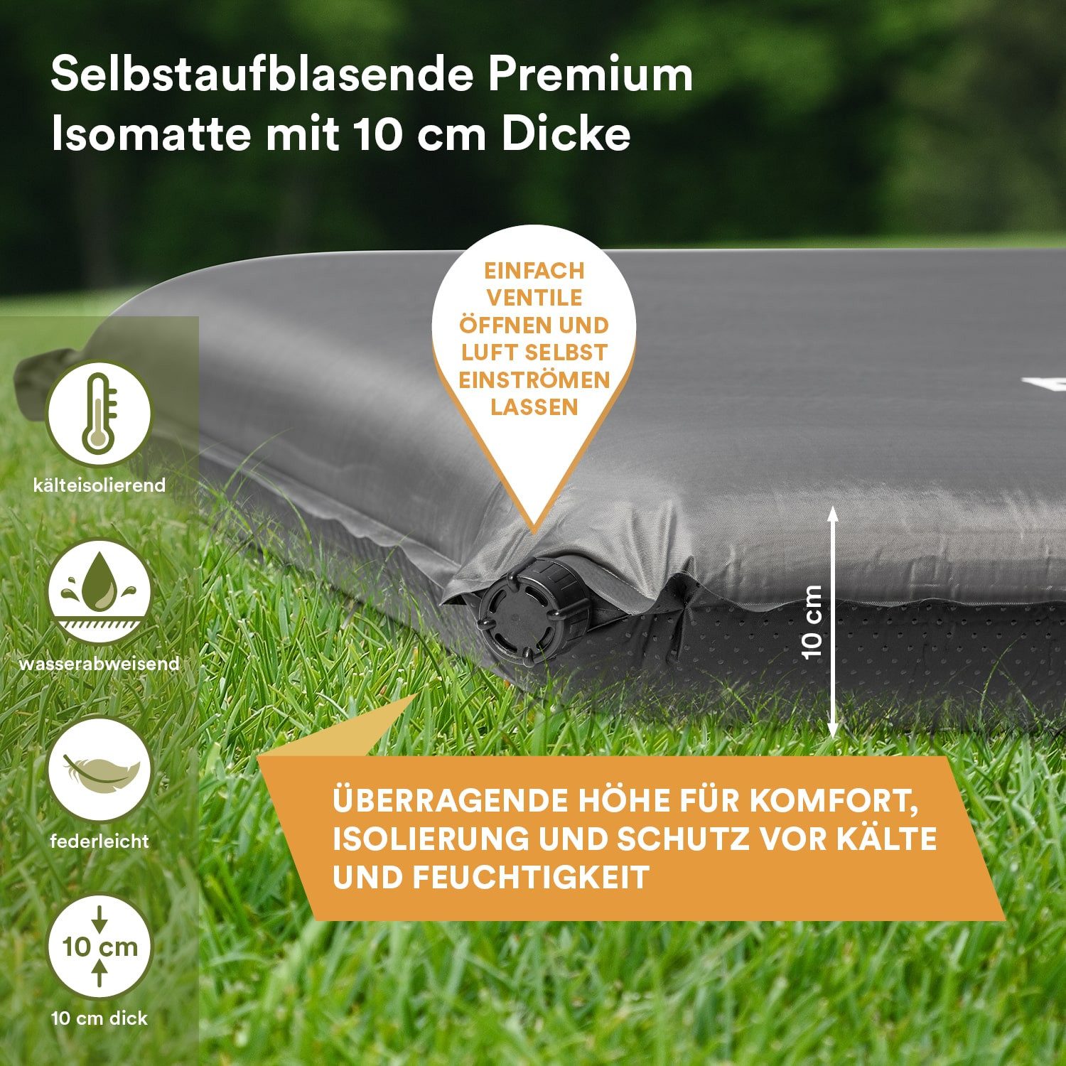 Skandika Isomatte Easy Single selbstaufblasend, Luftmatratze, günstig online kaufen