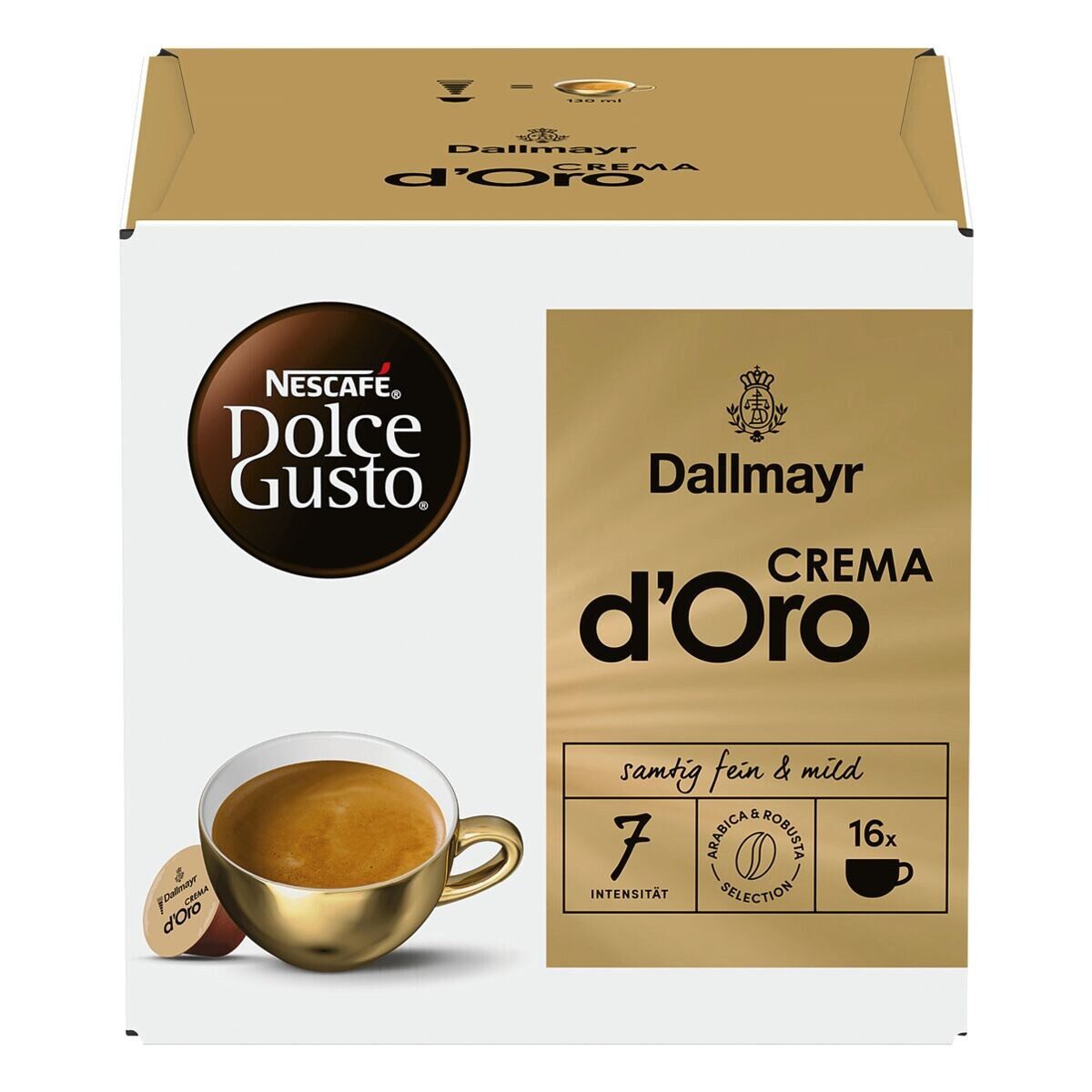 NESCAFÉ® Dolce Gusto® Kaffee Dallmayr Crema d'Oro, 3x 16 Kapseln