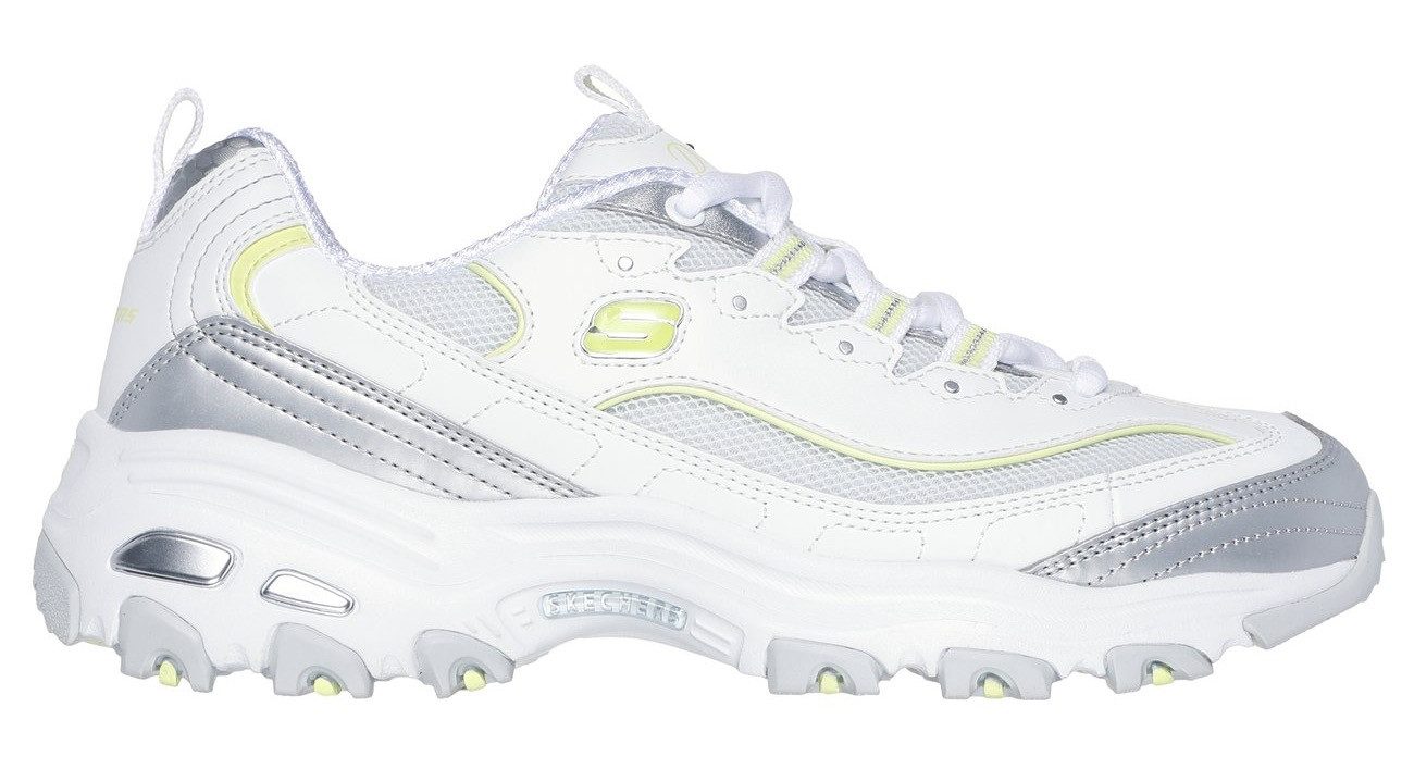 Skechers D'LITES-CHROMATIC Sneaker, Plateausneaker, Schnürschuh mit Metallic Einsätzen