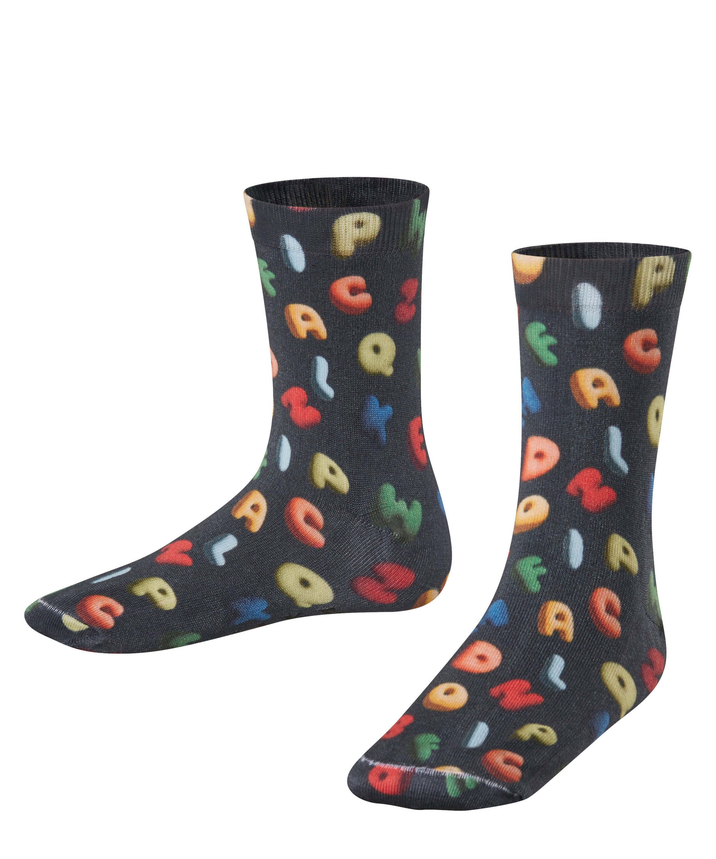 Socken Colourful Alphabet Print Socken mit Allover-Design