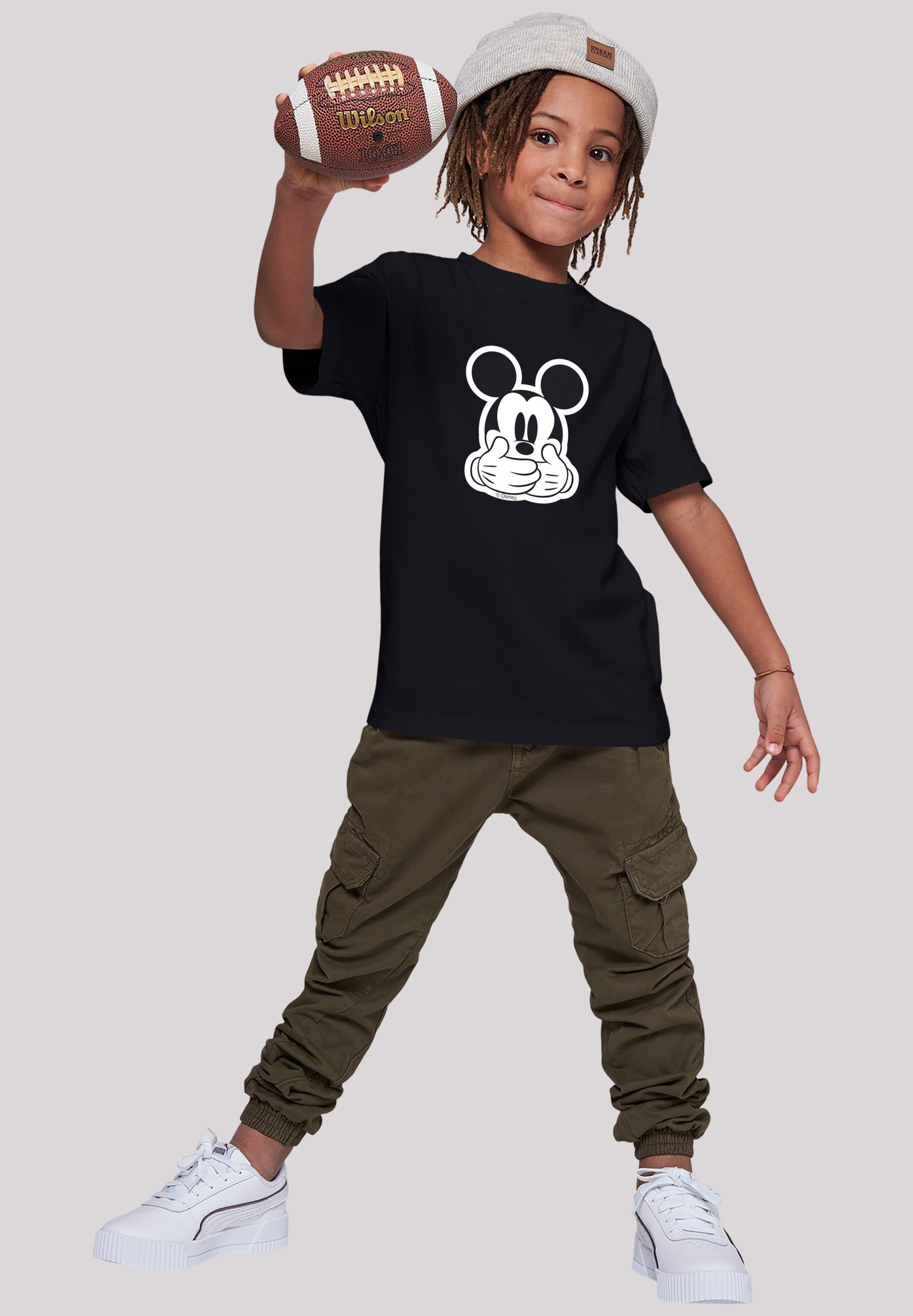F4NT4STIC T-Shirt Disney Micky Kinder,Premium Merch,Jungen,Mädchen,Bedruckt Don’t Maus Speak Unisex