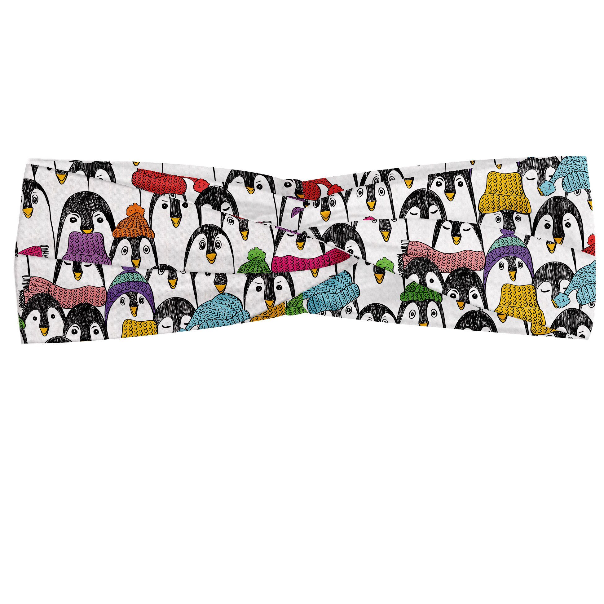 Abakuhaus Stirnband Elastisch und Angenehme alltags accessories Pinguin Winter-Cartoon-Tier