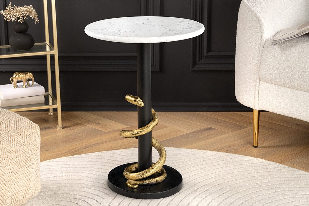 riess-ambiente Beistelltisch WILDLIFE SNAKE 55cm weiß günstig online kaufen