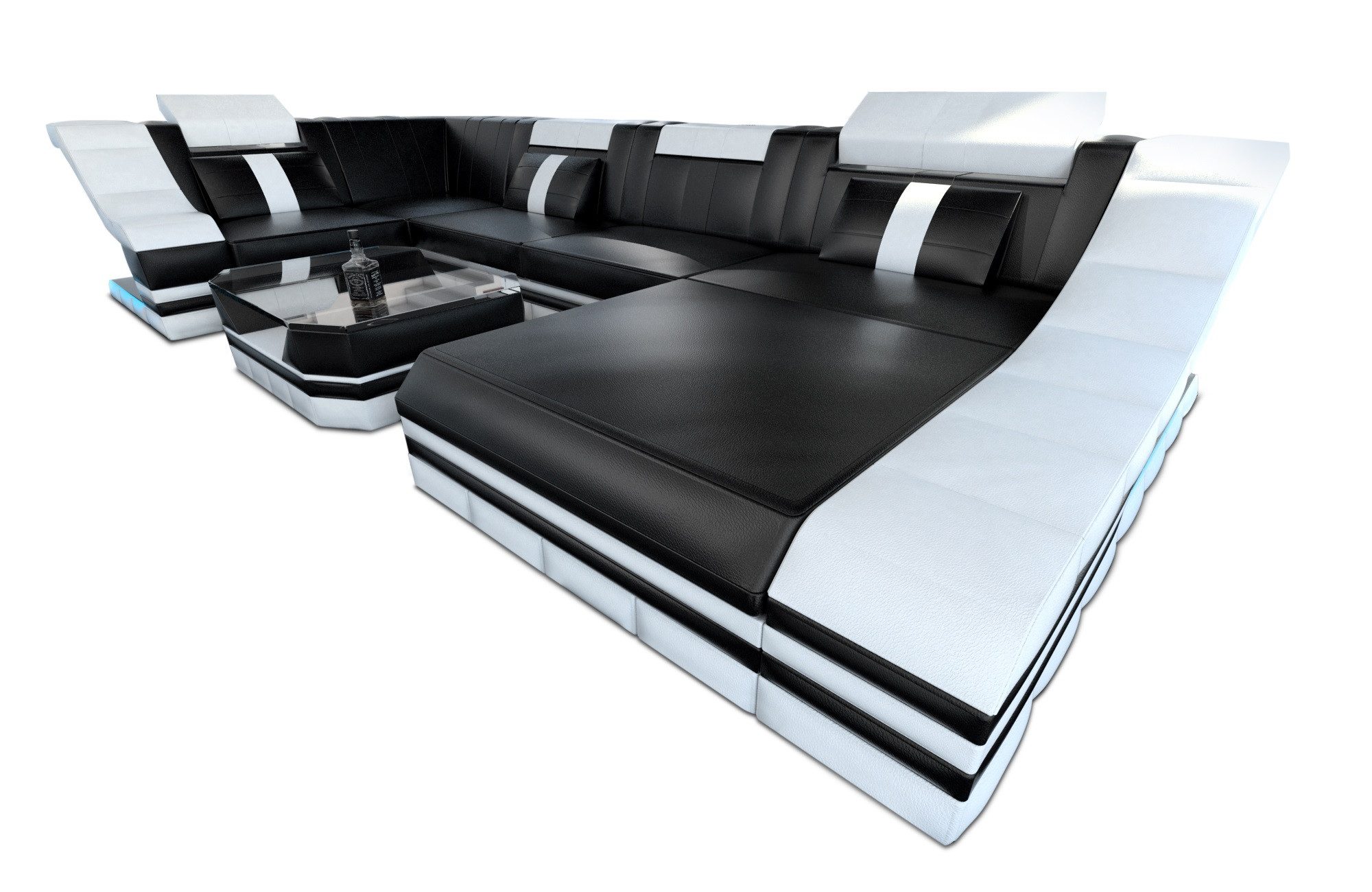 Sofa Dreams Wohnlandschaft Ledersofa Ledercouch Turino günstig online kaufen