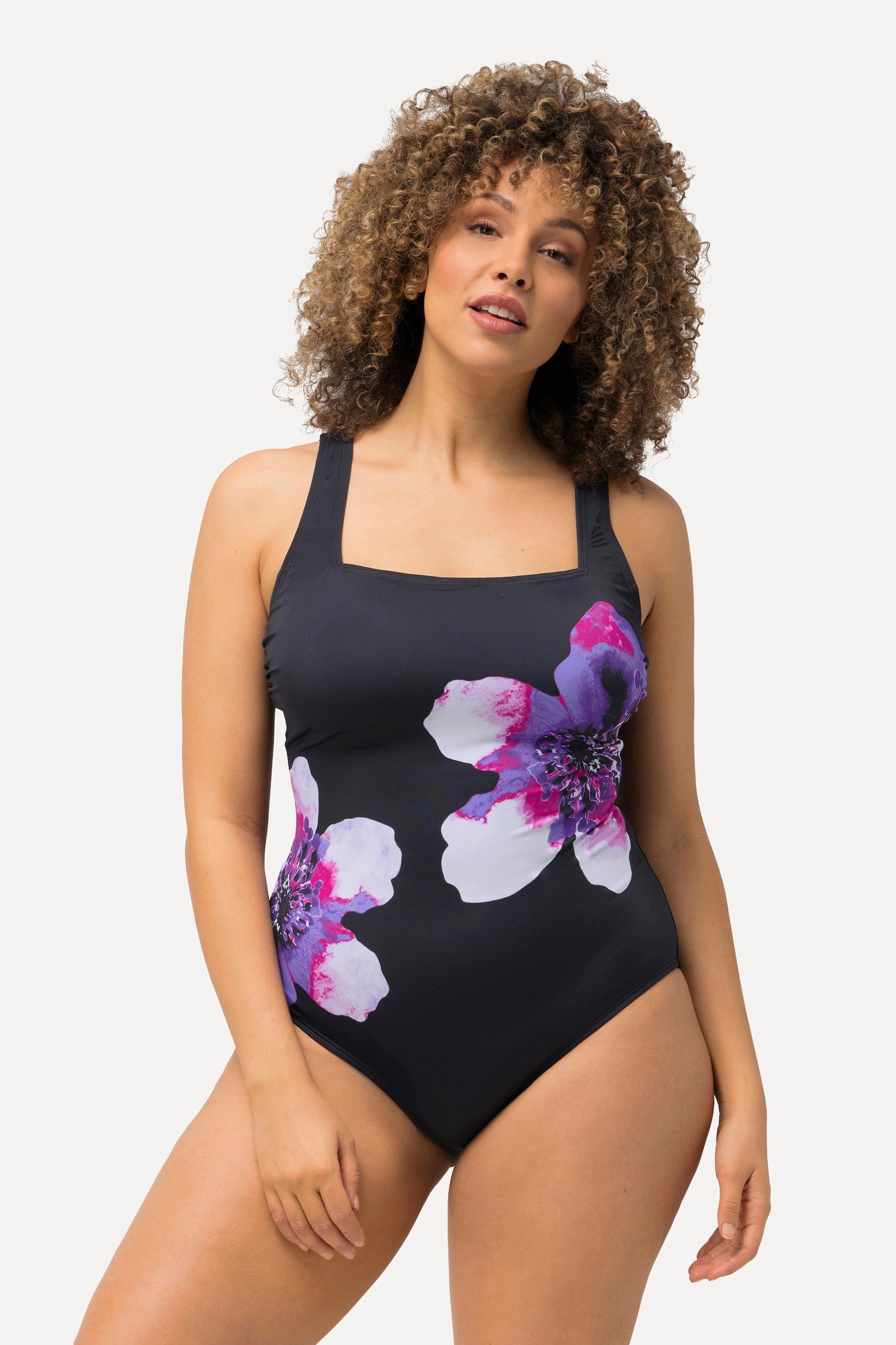 Ulla Popken Badeanzug Badeanzug Blüten Softcups günstig online kaufen