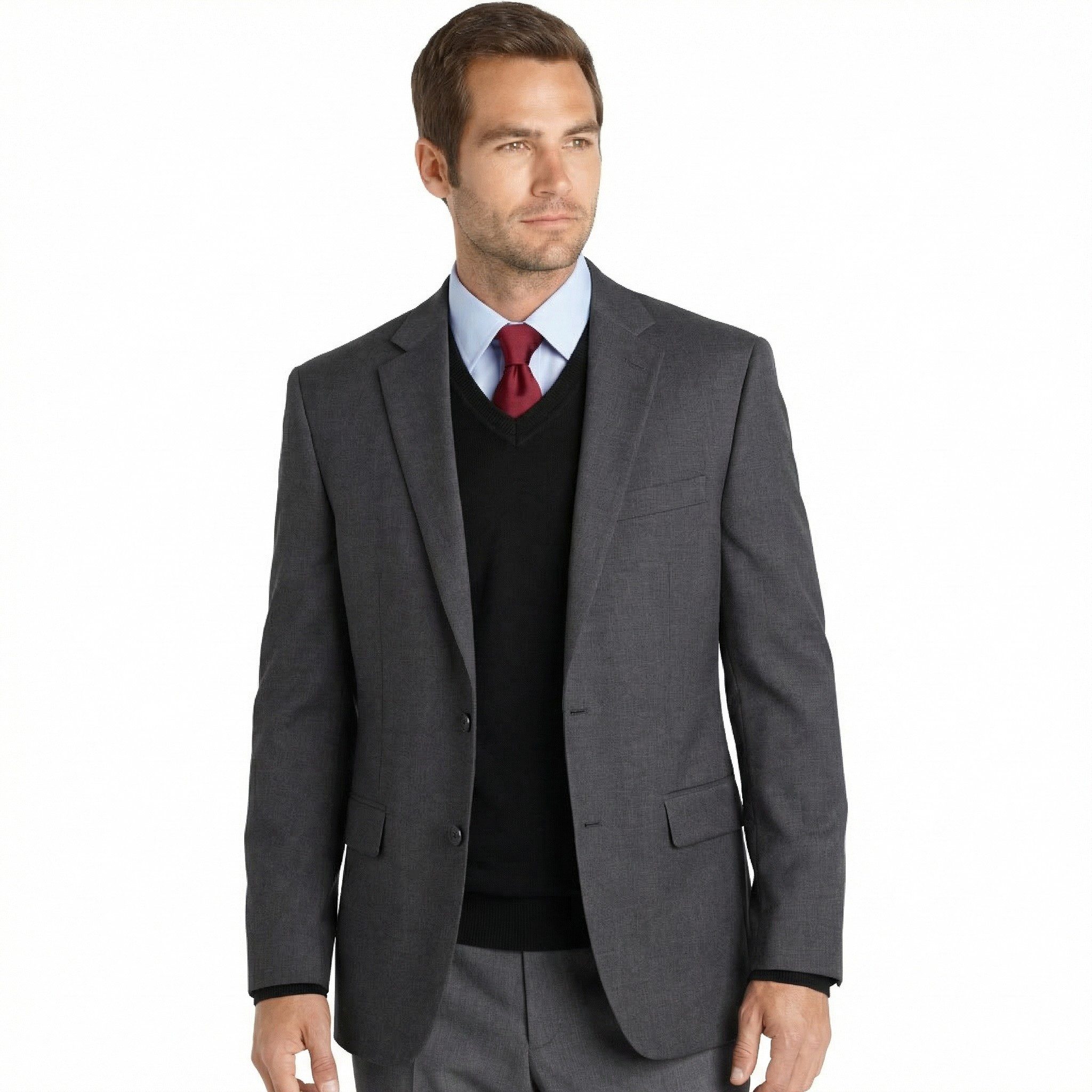 Moschen-Bayern Strickpullover Premium Herrenpullover Herren Businesspullover Schurwolle Anthrazit