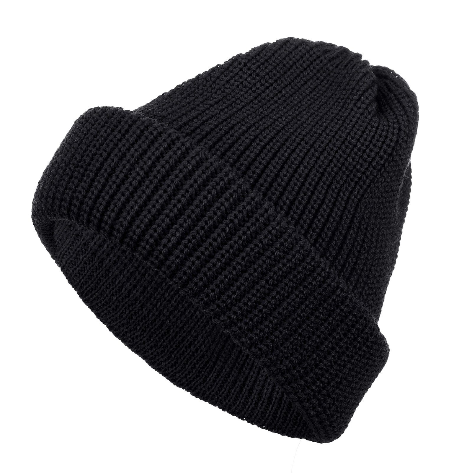 tomBrook Strickmütze Unisex Wollmütze Rollmütze Beanie aus 100% Schurwolle