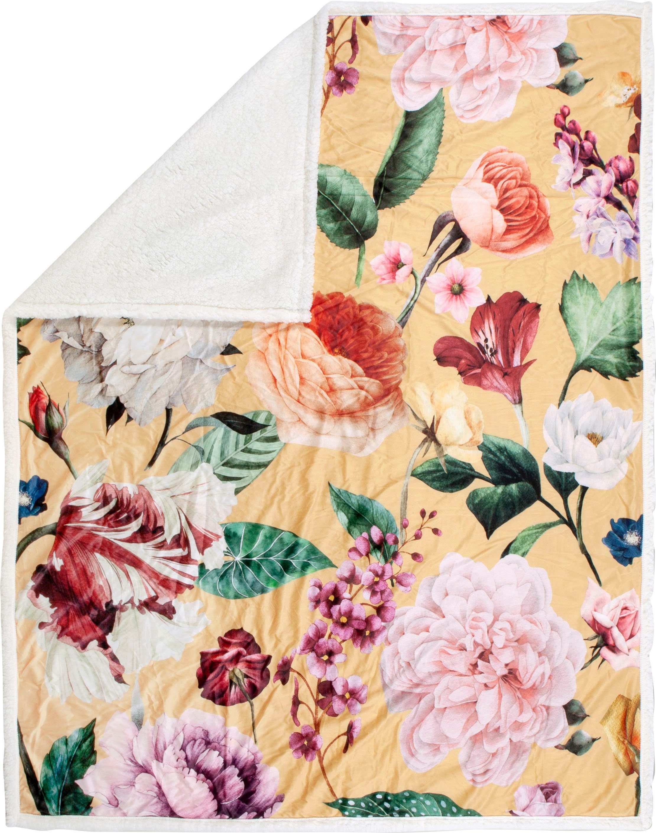 Plaid Fiori, Descanso, Sehr Weich, Kuscheldecke, günstig online kaufen