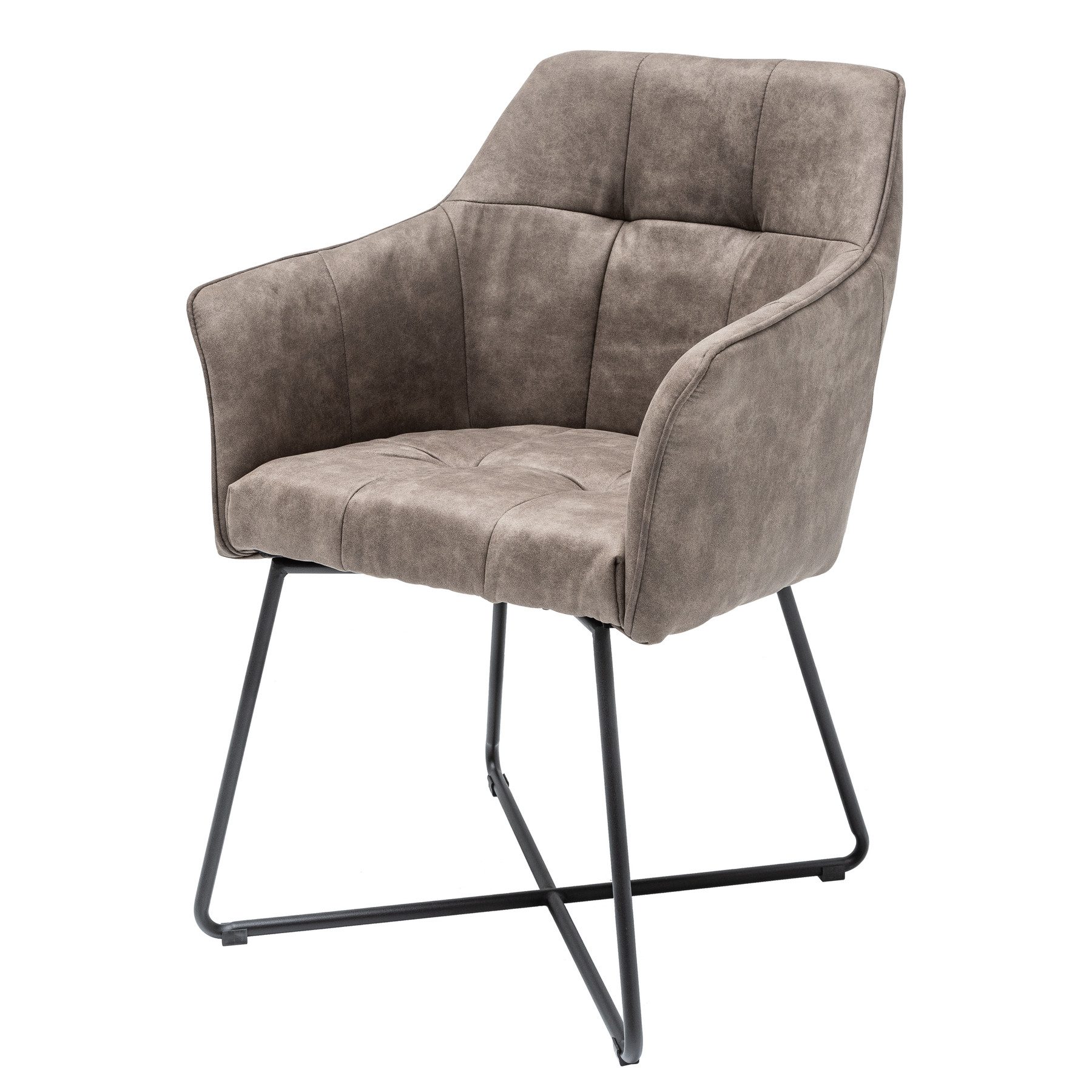 riess-ambiente Polsterstuhl LOFT vintage taupe / günstig online kaufen