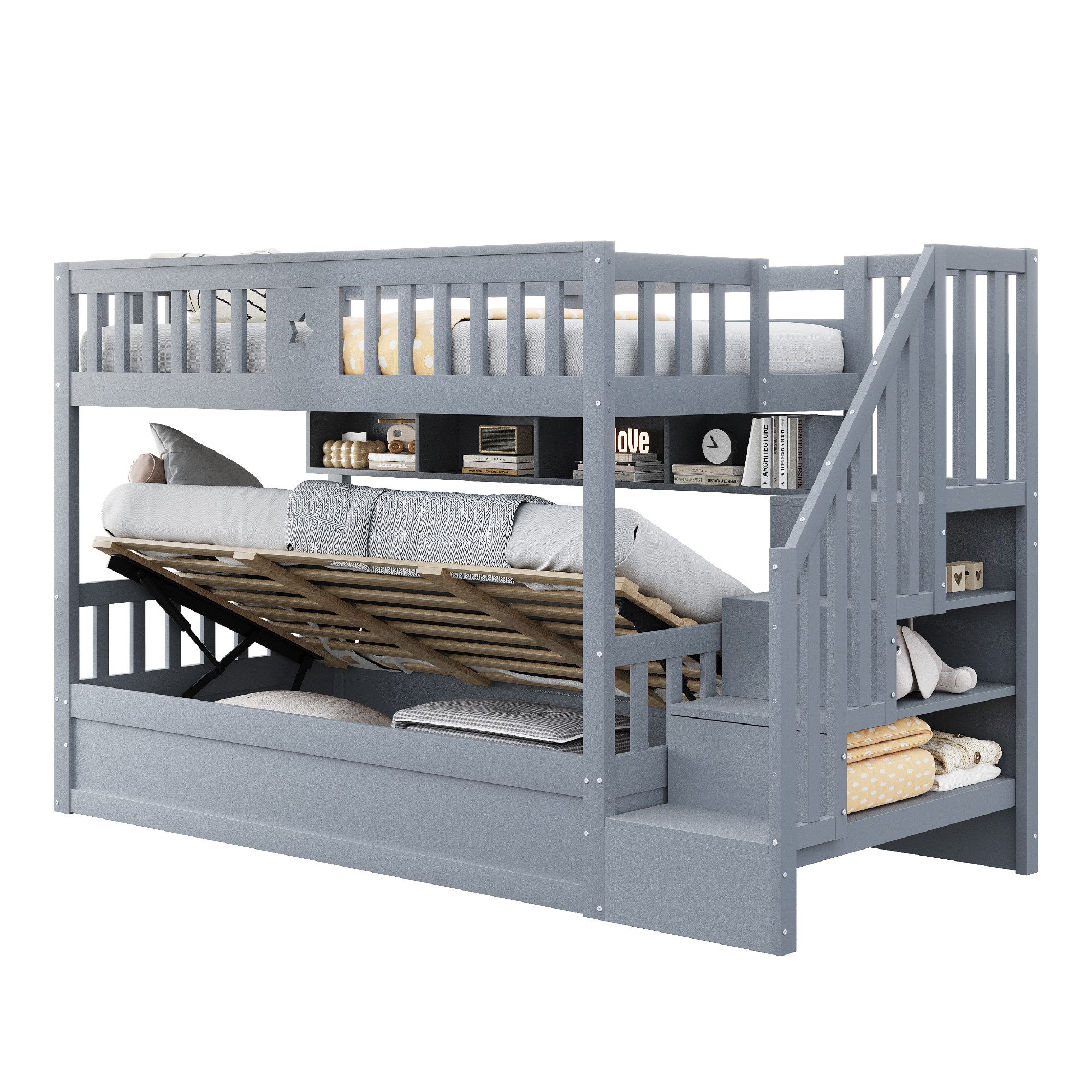 OKWISH Etagenbett Hochbett Kinderbett (90x200 cm günstig online kaufen