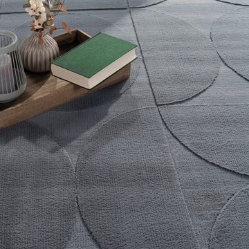Teppich Wohnzimmer Skandi Boho Geometrisch Uni Teppich, Paco Home, Läufer, Höhe: 14 mm