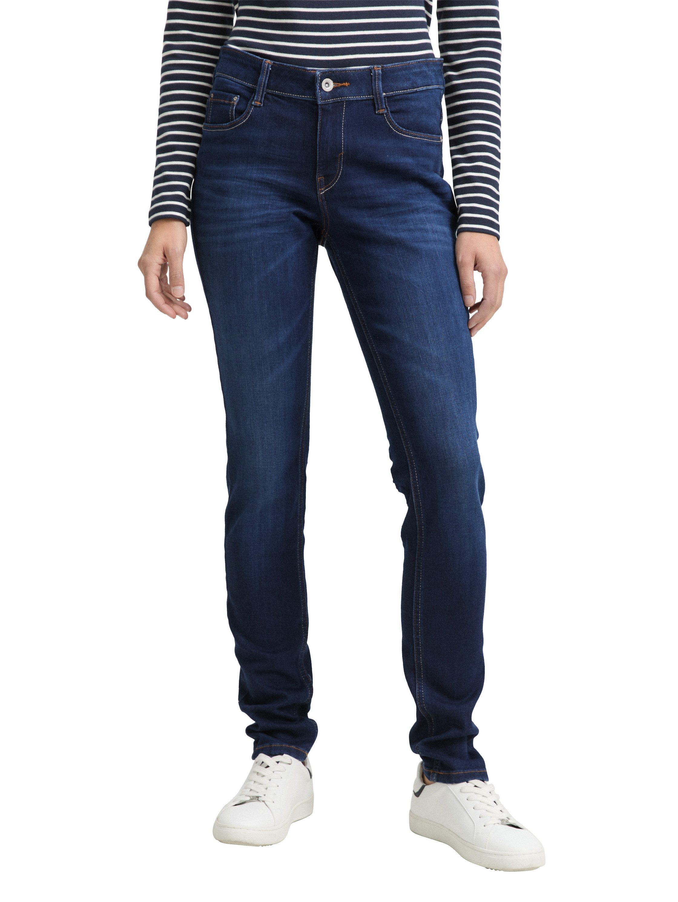 TOM TAILOR Slim-fit-Jeans "LUCIE" mit Viskose und Stretch - 5-Pocket-Style günstig online kaufen