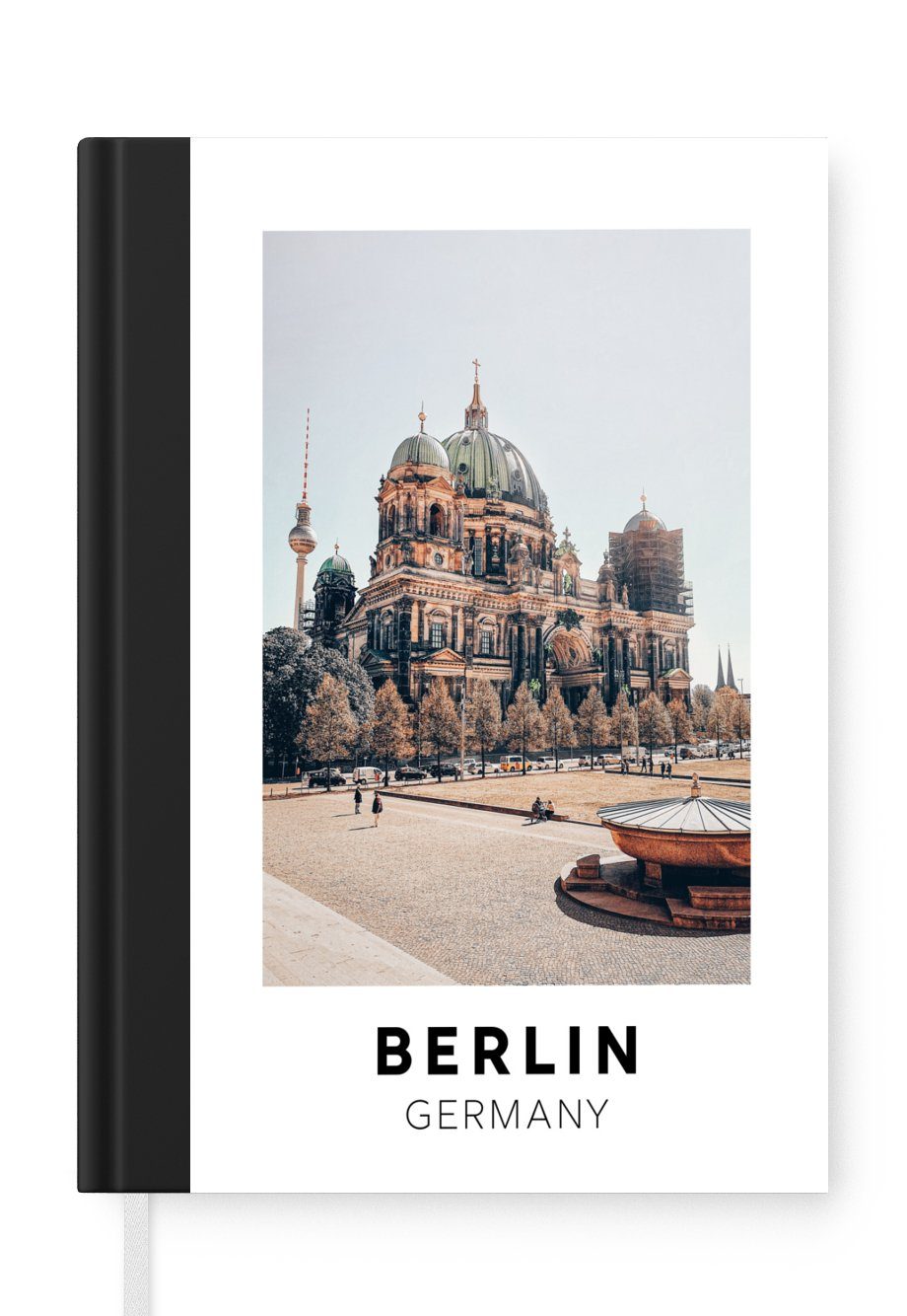 MuchoWow Notizbuch Deutschland - Berlin Merkzettel, Journal, Notizheft, - Haushaltsbuch Domtoren, 98 Tagebuch, A5, Seiten