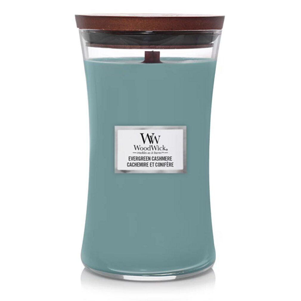 Woodwick Duftkerze Evergreen Cashmere Duftkerze mit Docht 609 g