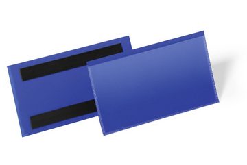 DURABLE Etikettenpapier Etikettentasche, Durable 174207 Etikettentasche (150 x 67 mm) Packung à 50 Stück, blau