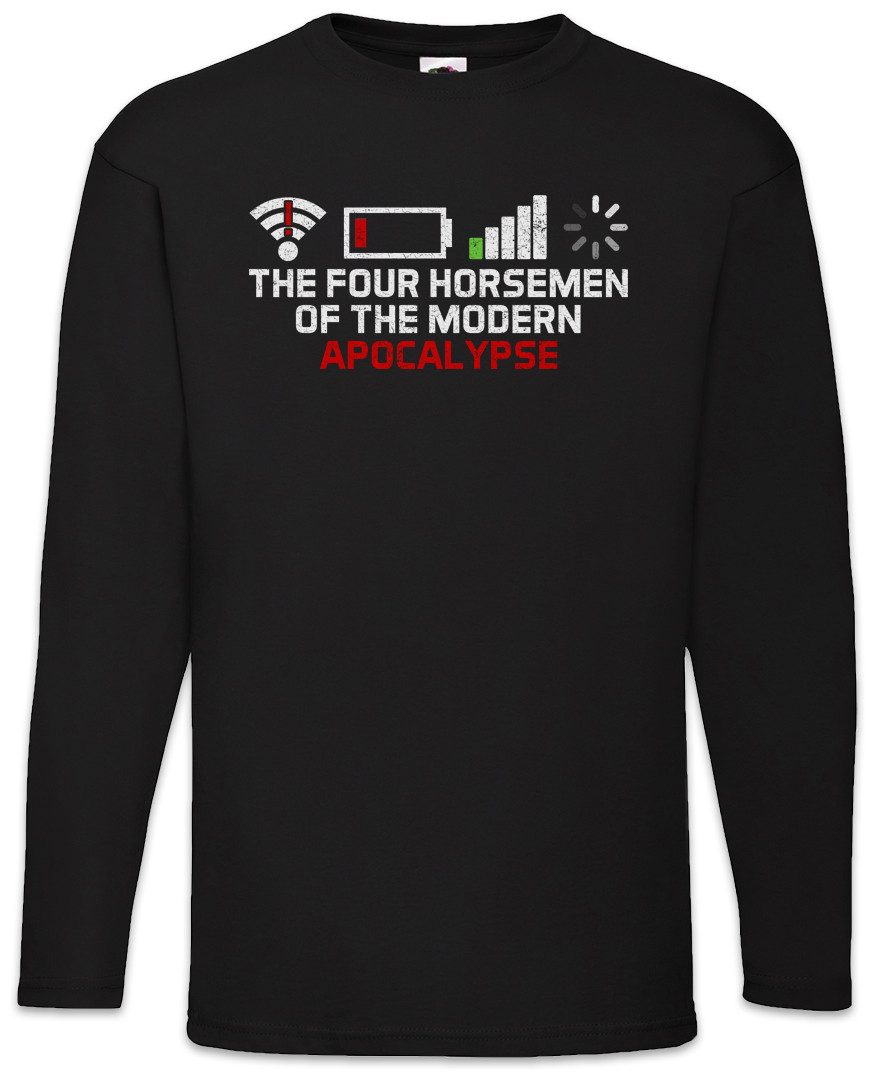 Langarmshirt The Four Horsemen Of The Modern Apocalypse Langarm T-Shirt Fun Binary