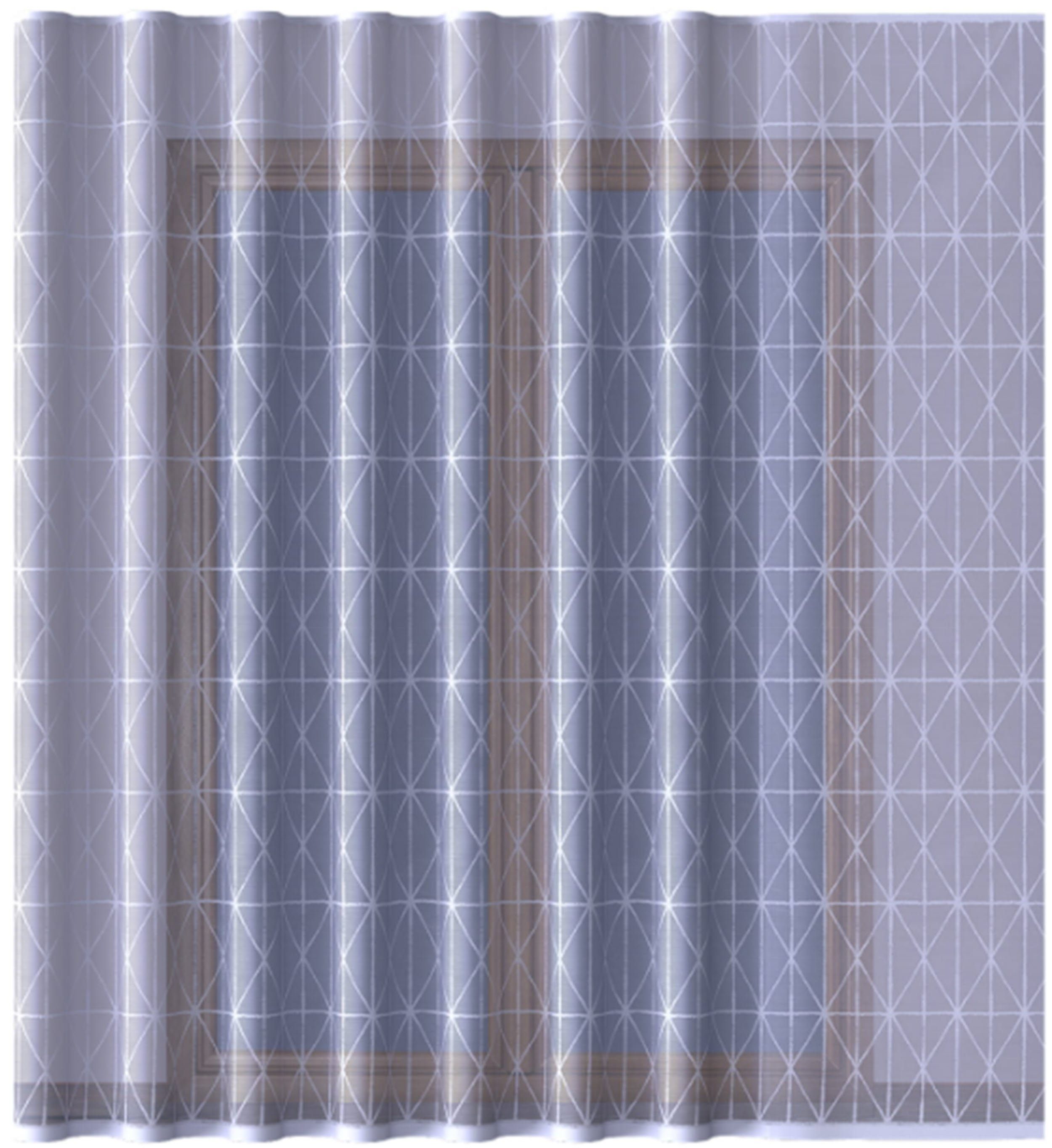 QBTEXTIL Gardine NETZ, Jacquard-Stoff, halbtransparent, Kräuselband günstig online kaufen