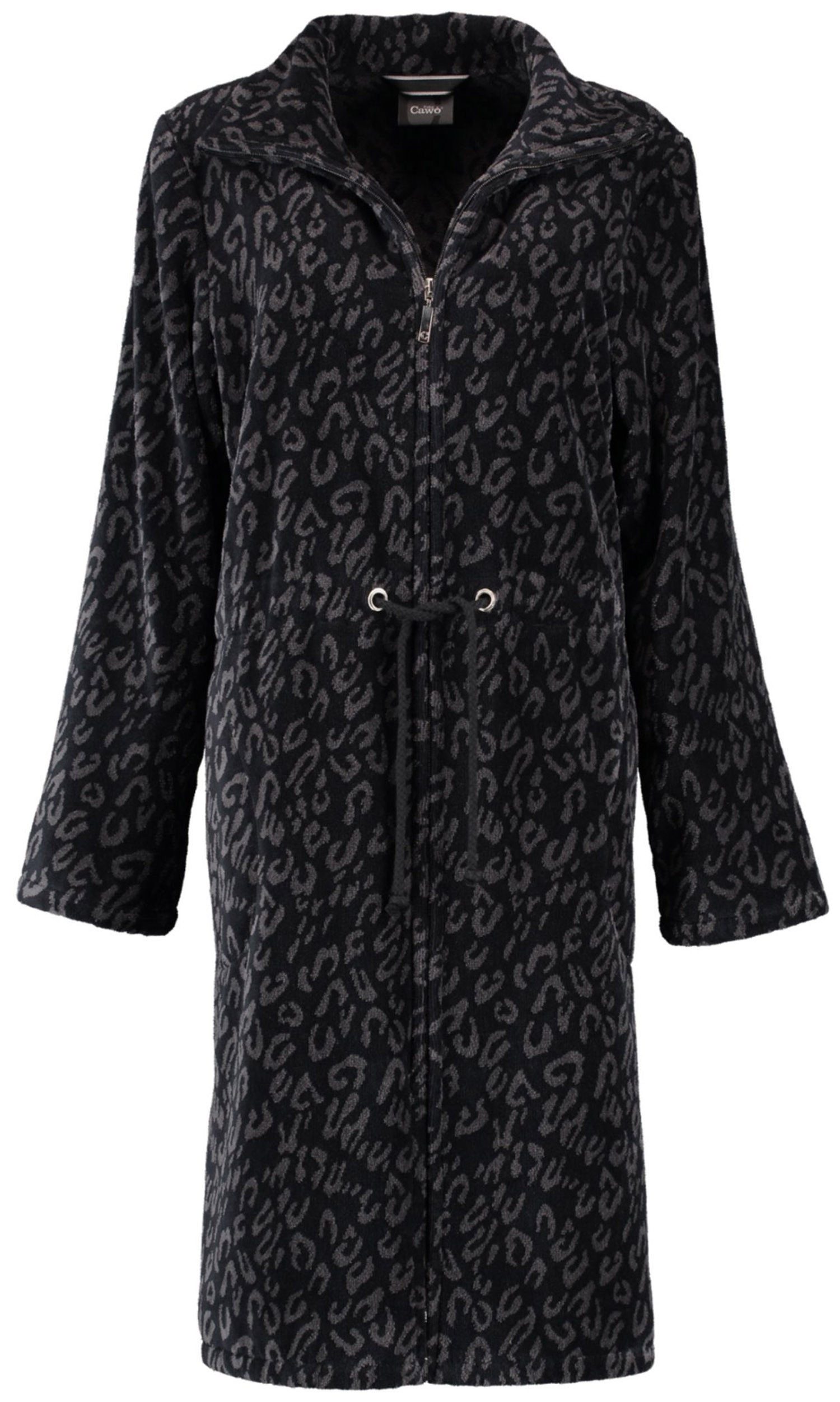 Cawö Damenbademantel Cawö Damen Bademantel, Baumwolle, Stehkragen, Reißvers günstig online kaufen