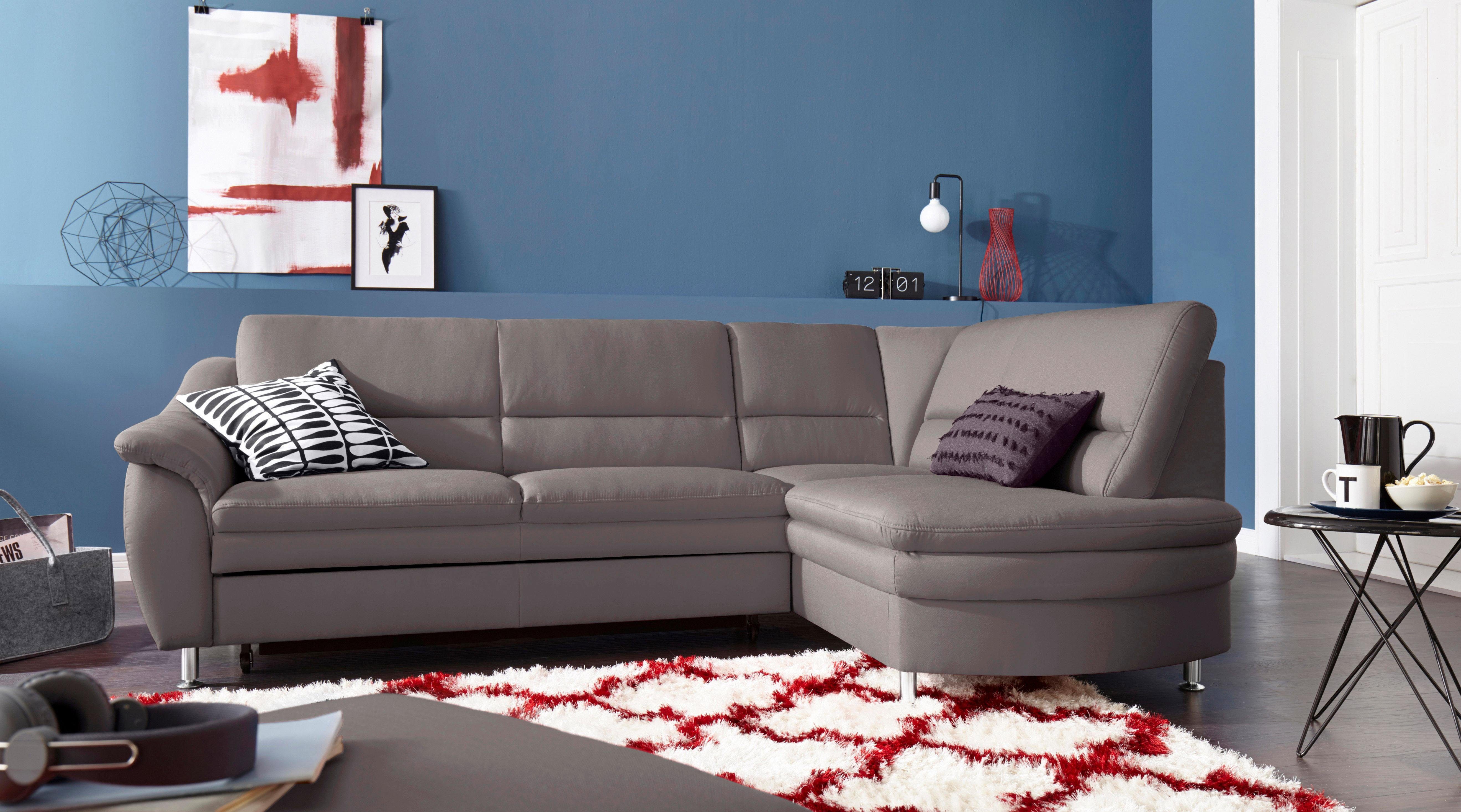 sit&more Ecksofa "Cardoso L-Form" mit Federkern, wahlweise mit Bettfunktion günstig online kaufen