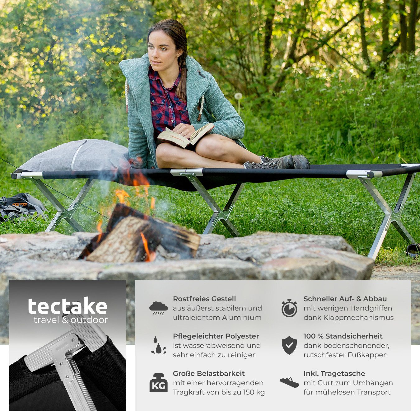 tectake Feldbett 2er Set Feldbett (2er günstig online kaufen