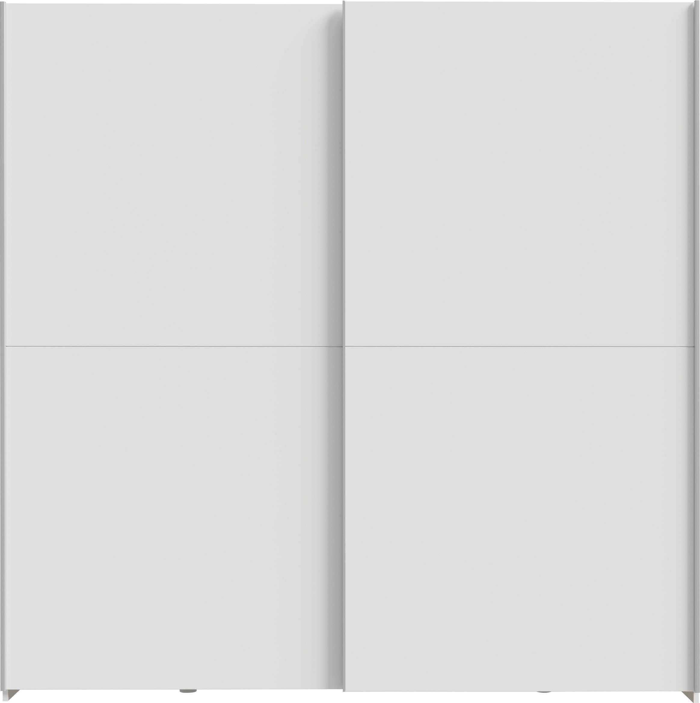 FORTE Schwebetürenschrank 2 Schiebetüren, Made in Europe, stabil und zeitlos (5 Breiten: 120 -200cm, Höhe ca. 190cm) in verschiedenen Farben und Breiten