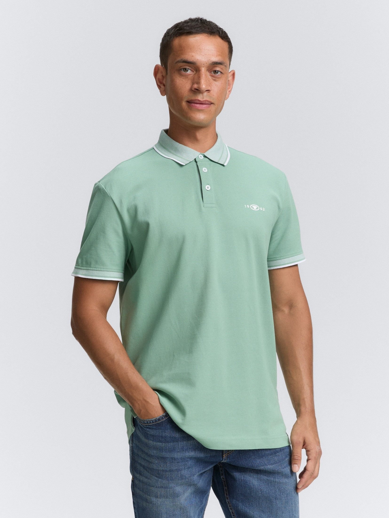 TOM TAILOR Poloshirt Piqué Poloshirt mit günstig online kaufen