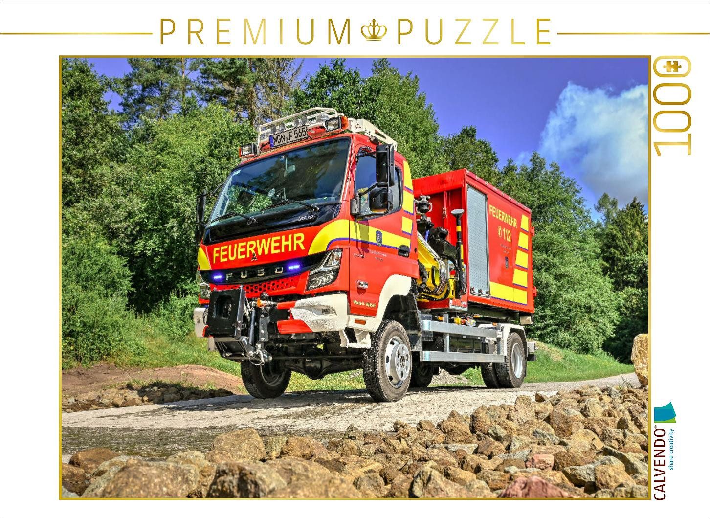 CALVENDO Puzzle CALVENDO Puzzle WLF / Mitsubishi Fuso Canter 6C18 / Meiningen fire dep, 1000 Puzzleteile
