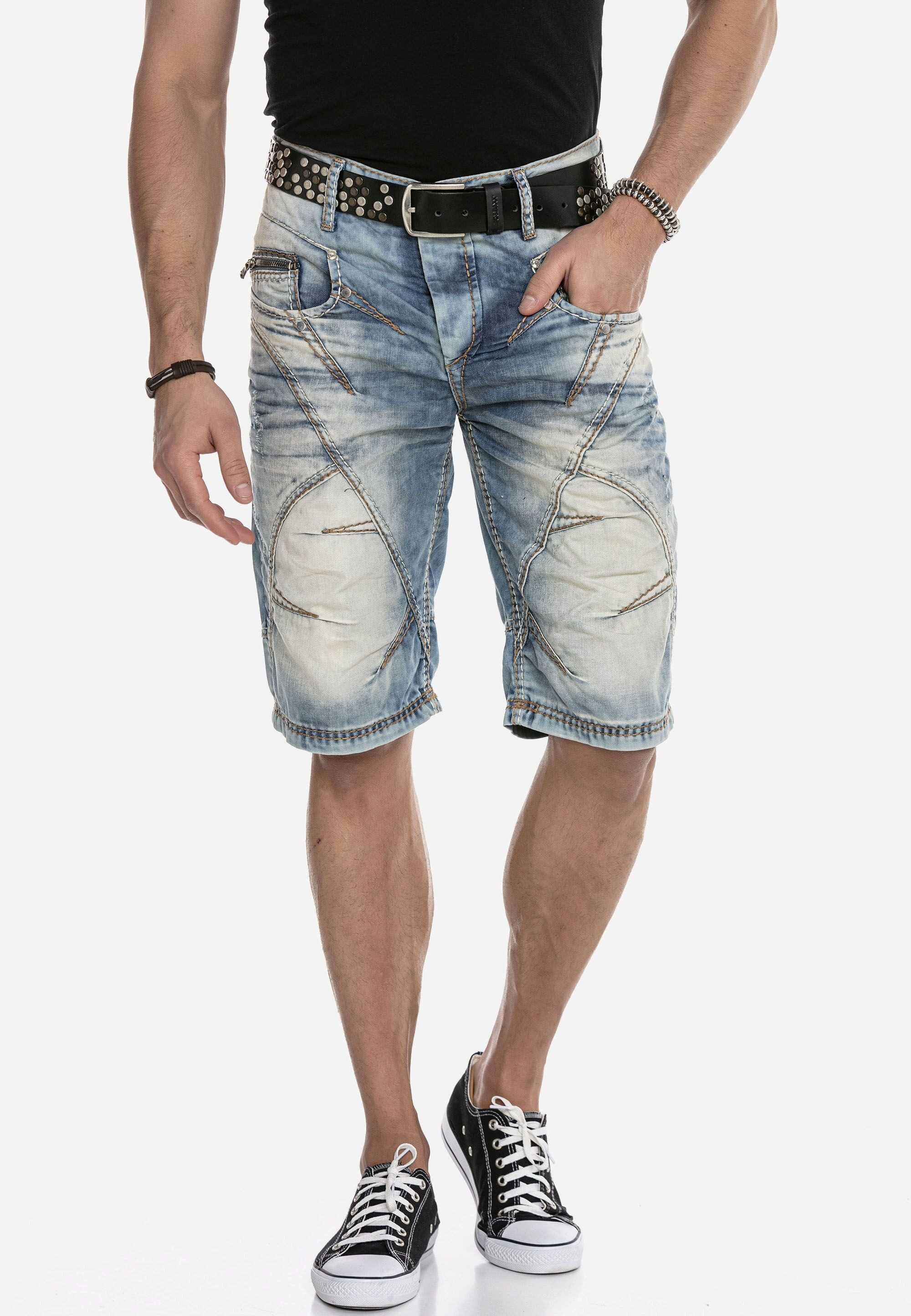 Cipo & Baxx Jeansbermudas Bermuda & Short aus reiner Baumwolle günstig online kaufen