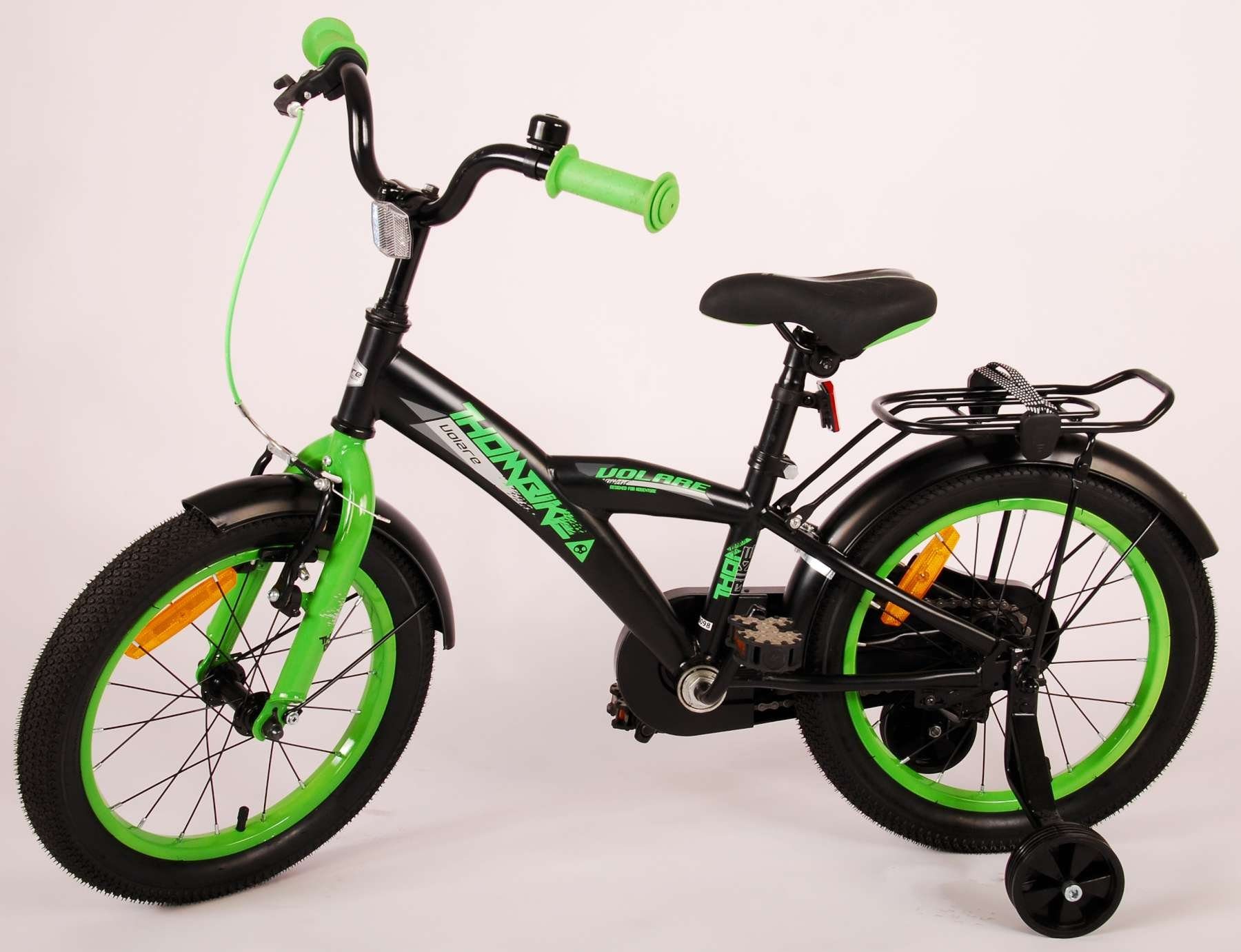 Zoll 16 1 Rutschfeste Rücktritt - Jungsfahrrad mit Jugend - Volare Sicherheitsgriffe), 16 Handbremse, Jugend Gang, (Kinder - Fahrrad Fahrrad TPFSports Zoll Thombike Kinder Kinderfahrrad - und Schwarz/Grün Fahrrad