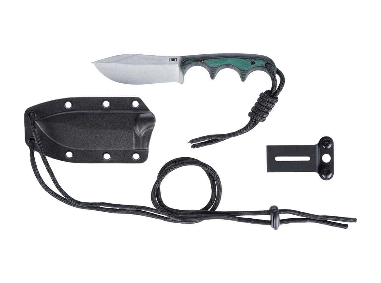 CRKT Universalmesser CRKT Minimalist Nessmuk Neckknife mit Kydexscheide, (3 St), Clip inklusive; Scheide inklusive; Full-Tang