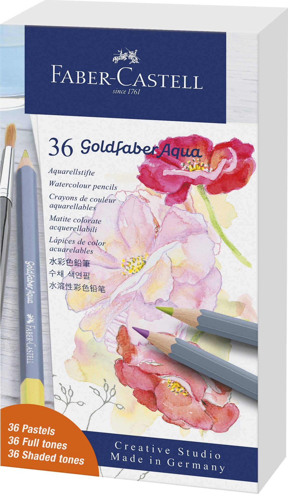 Faber-Castell Buntstift Faber Castell Aquarellstift Gofa 3,3mm 36er Geschenkset
