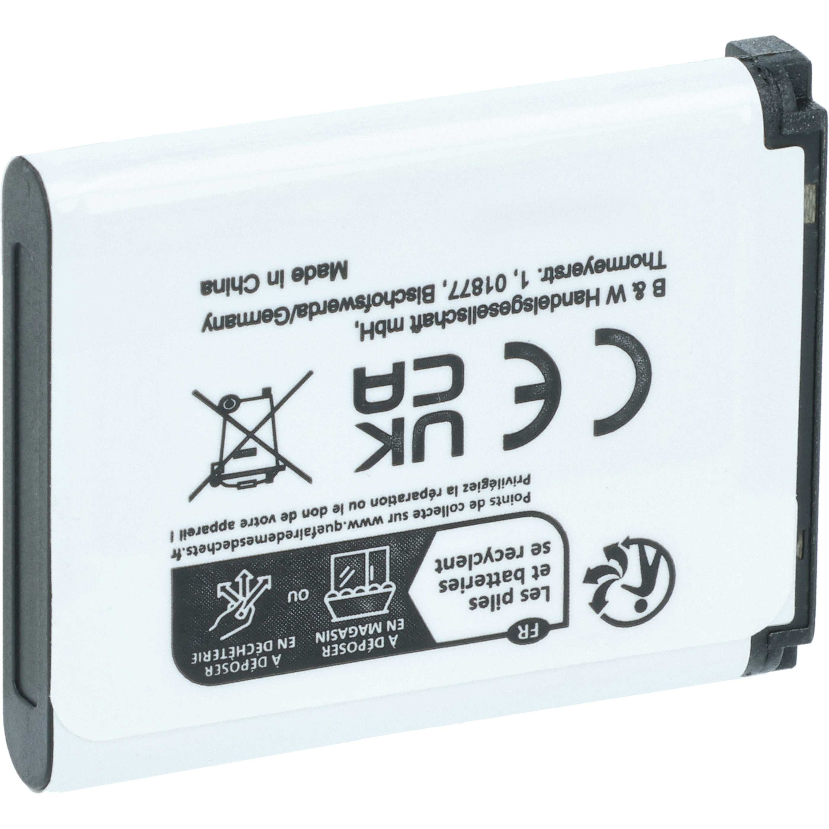 Batterie VHBW 3.7V 600mAh Pour Appareil Photo Praktica NP45 - Lithium-ion, Neuve, Remplacement Original