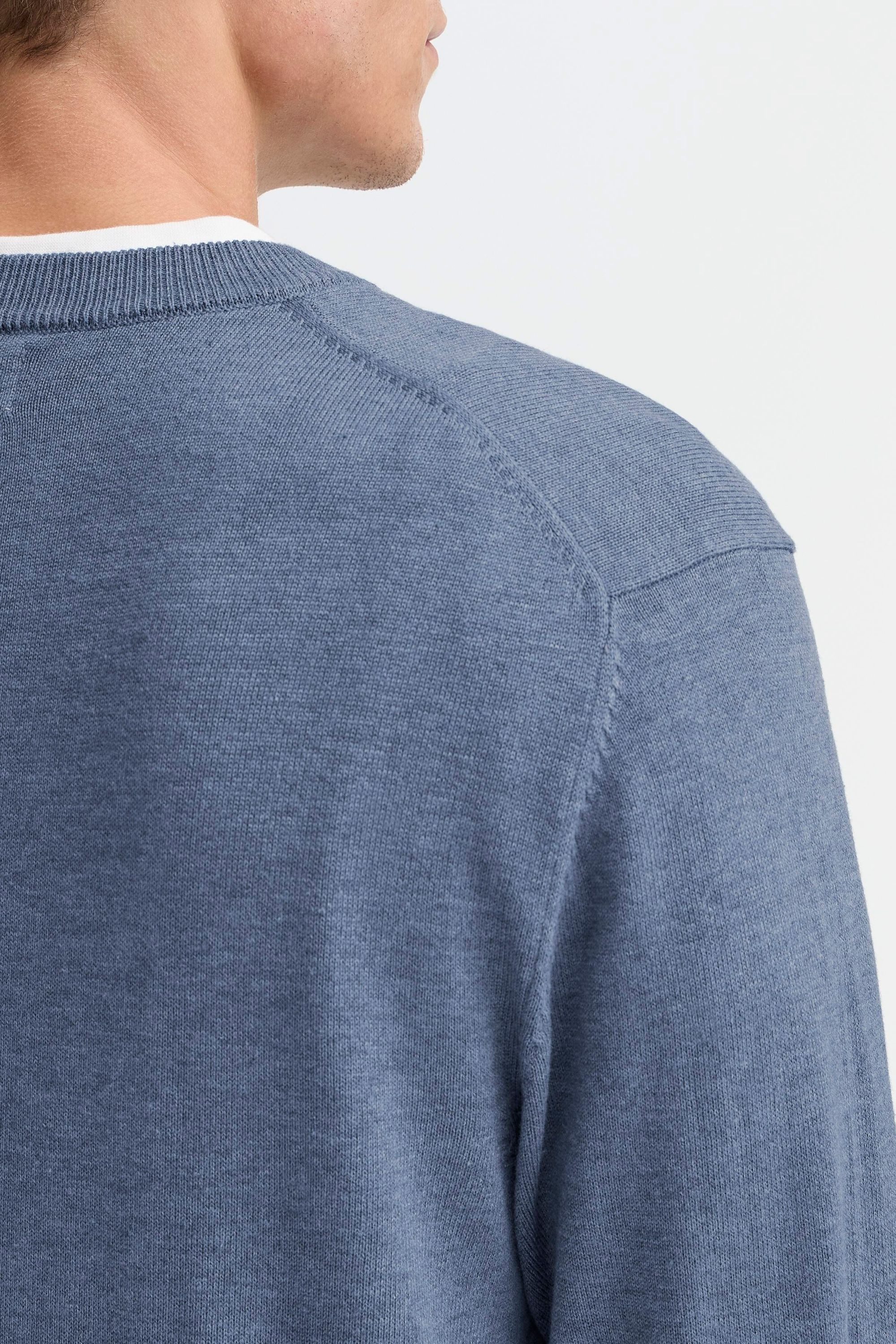 Casual Friday Strickpullover CFBells Basic Rundhals Pullover