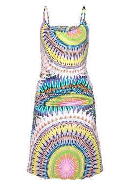 Beachtime Strandkleid mit grafischem Print im Ethno-Stil, kurzes Sommerkleid