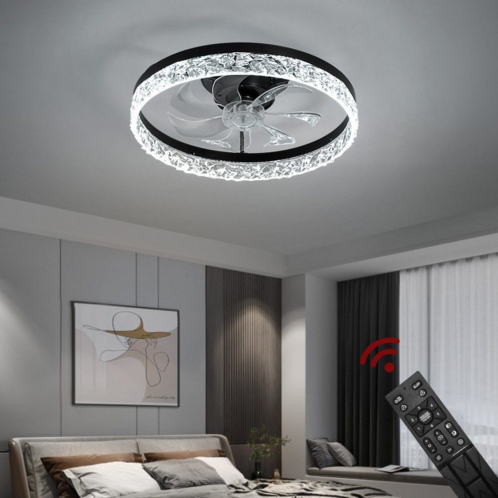 Euroton Deckenventilator Deckenventilator LED Beleuchtung Deckenlampe günstig online kaufen