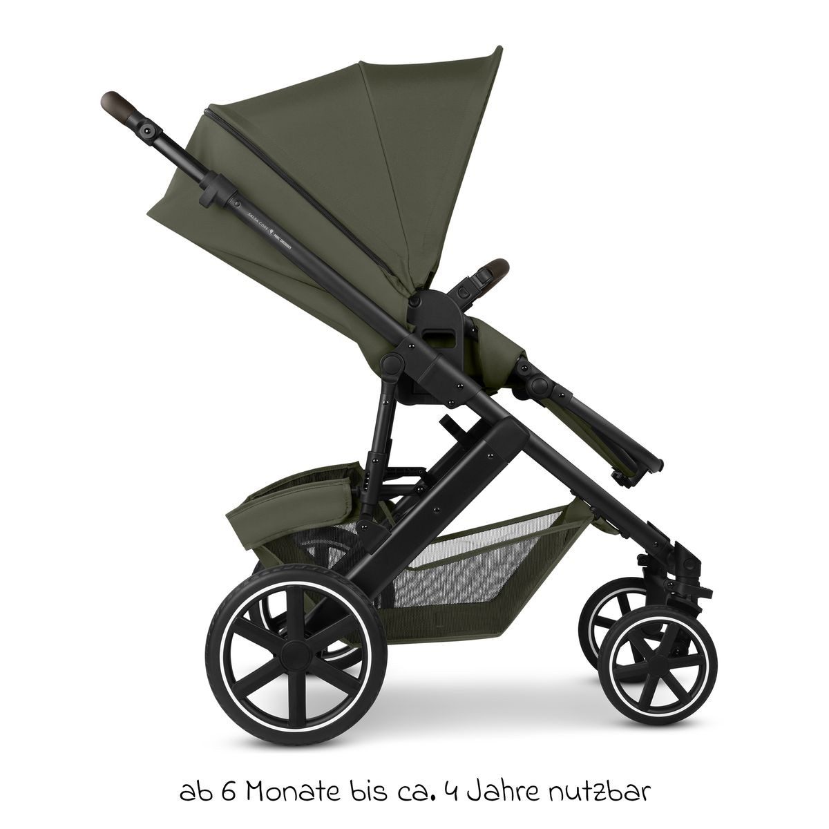 ABC Design Kombi-Kinderwagen Salsa Core - Olive, 3in1 Kinderwagen Buggy Set mit Babywanne, Babyschale Calla & Sportsitz