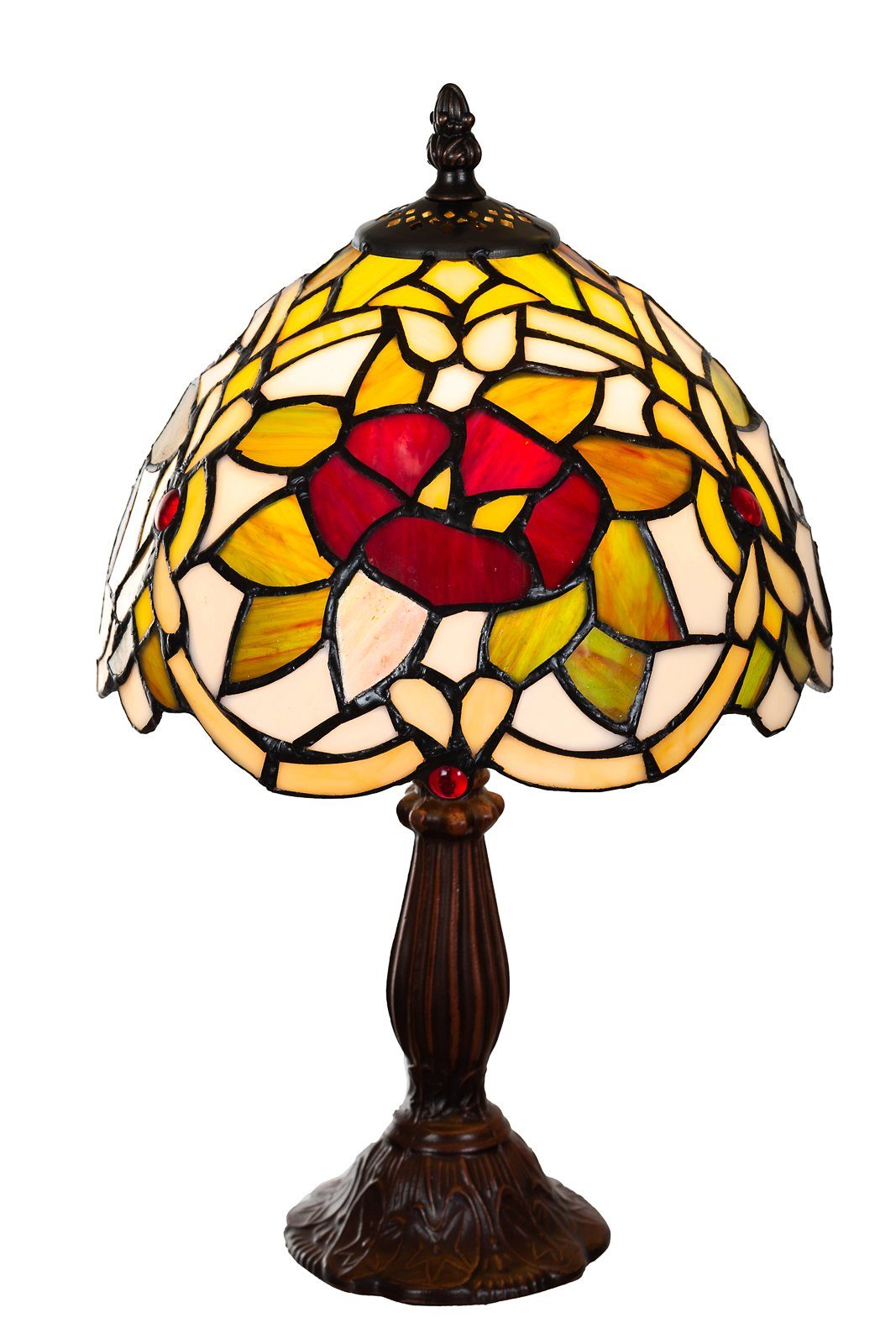 Style BIRENDY Dekorationslampe Tischlampe Tiffany Motiv Lampe Stehlampe Blume Tiff148