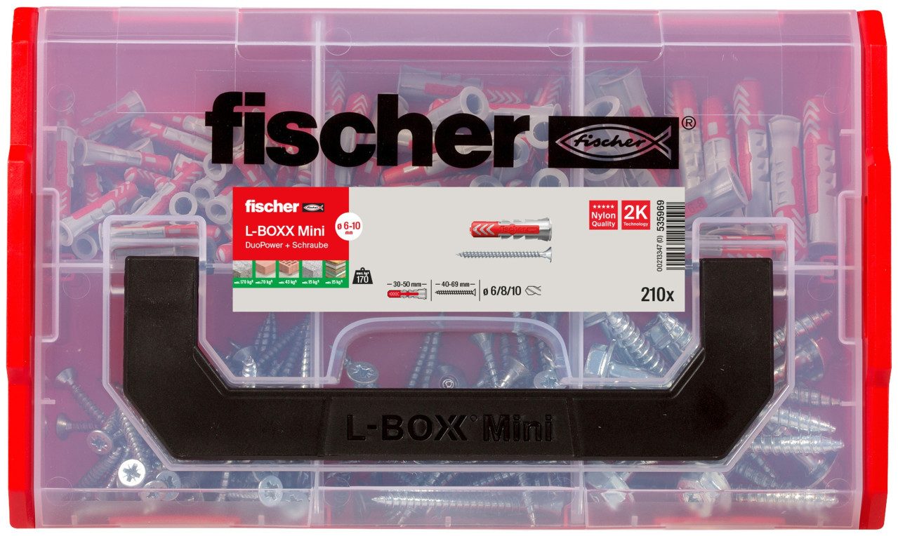 fischer Schrauben- und Dübel-Set Fischer FixTrainer DuoPower - 210 Stück