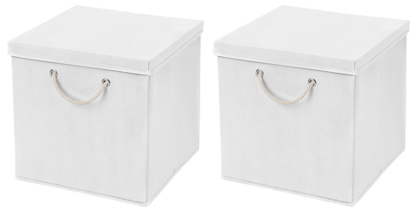 StickandShine Faltbox 2 Stück 30x30 cm perfekt für KALLAX – 19 trendige Farben zur Auswahl