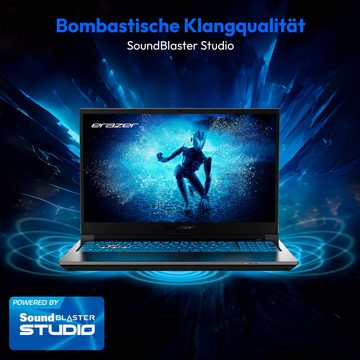 ERAZER Gaming-Notebook (39.6 cm/15.6 Zoll, Intel Core i7 13620H, Nvidia GeForce RTX 4070, 2000 GB SSD, Full-HD Display 144Hz, 32GB, Windows 11, MD62628)