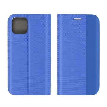 König Design Handyhülle Apple iPhone 13, Apple iPhone 13 Tasche Handy Hülle Schutz-Cover Flip-Case mit Kartenfach Blau